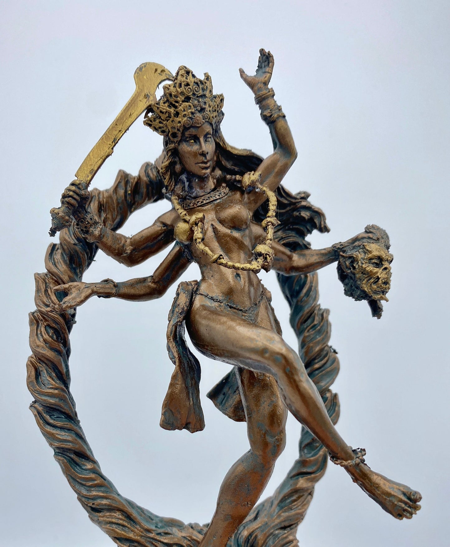 Kali Goddess Statue, Half Scale | Mythological Figurine | Myths and Legends Hindu Statue | Mythic Altar Statue for Home Decor