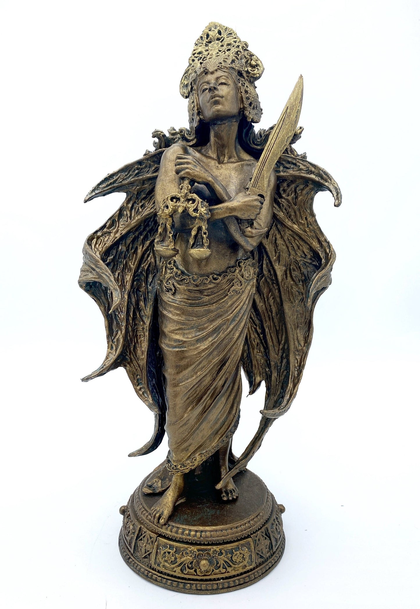 Nemesis/ Themis Statue: Goddess of Justice and Vengeance | Mythological Gods Figurine | Myths and Legends Statue |Statue for Gothic Decor