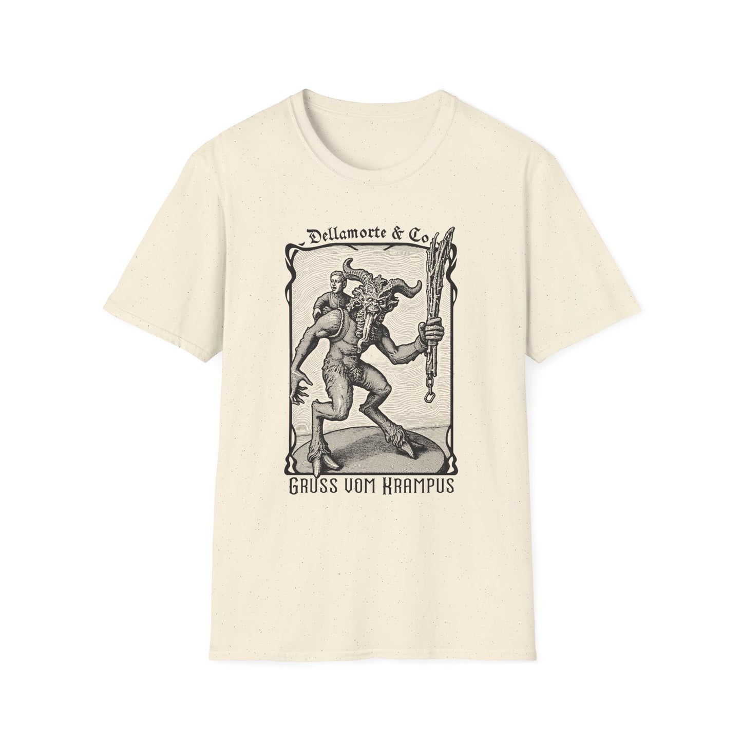 Krampus Greetings Unisex T-Shirt, Gothic Holiday Tee, Dellamorte Alternative Shirt, Christmas Gift, Xmas Devil Tee, Graphic Krampusnacht