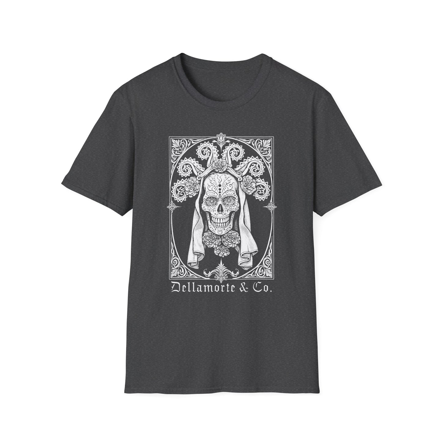 Dia de los Muertos Unisex T-Shirt, Gothic Sugar Skull Tee | Dellamorte Alternative Shirt, Halloween Gift, Day of the Dead Tee, Graphic