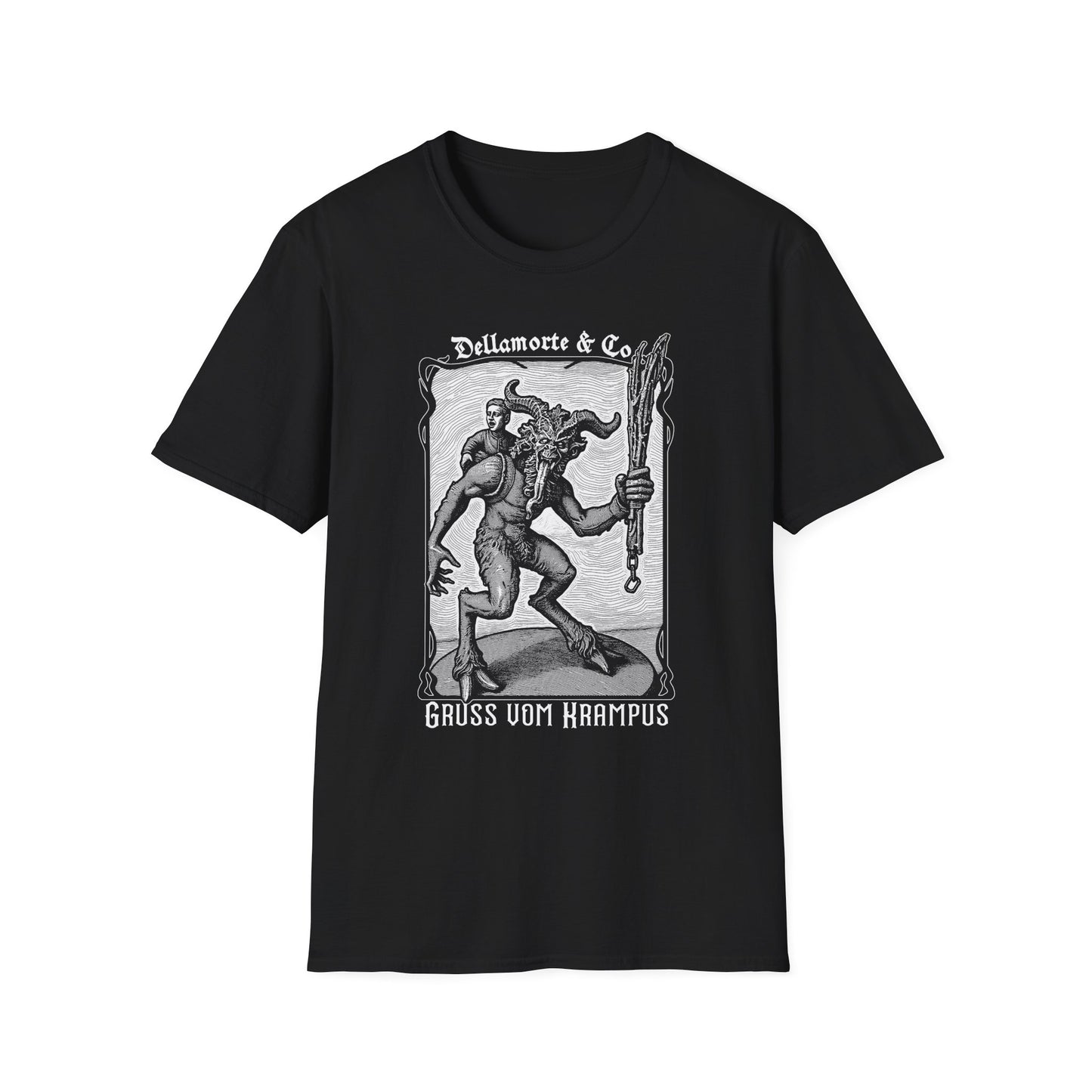 Krampus Greetings Unisex T-Shirt, Gothic Holiday Tee, Dellamorte Alternative Shirt, Christmas Gift, Xmas Devil Tee, Graphic Krampusnacht