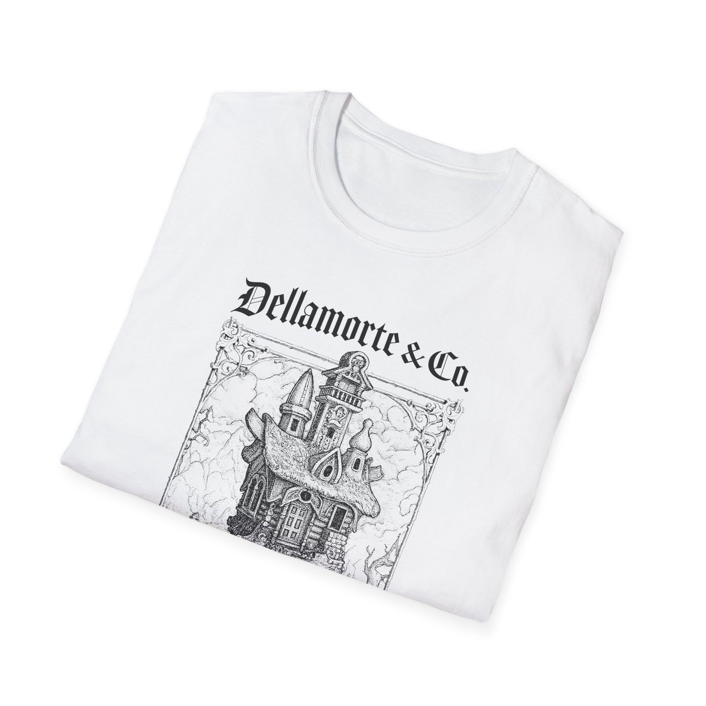 Baba Yaga Hut Shirt | Slavic Folklore Witch House Tee by Dellamorte Art | Chicken-Leg Hut T-Shirt | Dark Fairytale Gothic Apparel