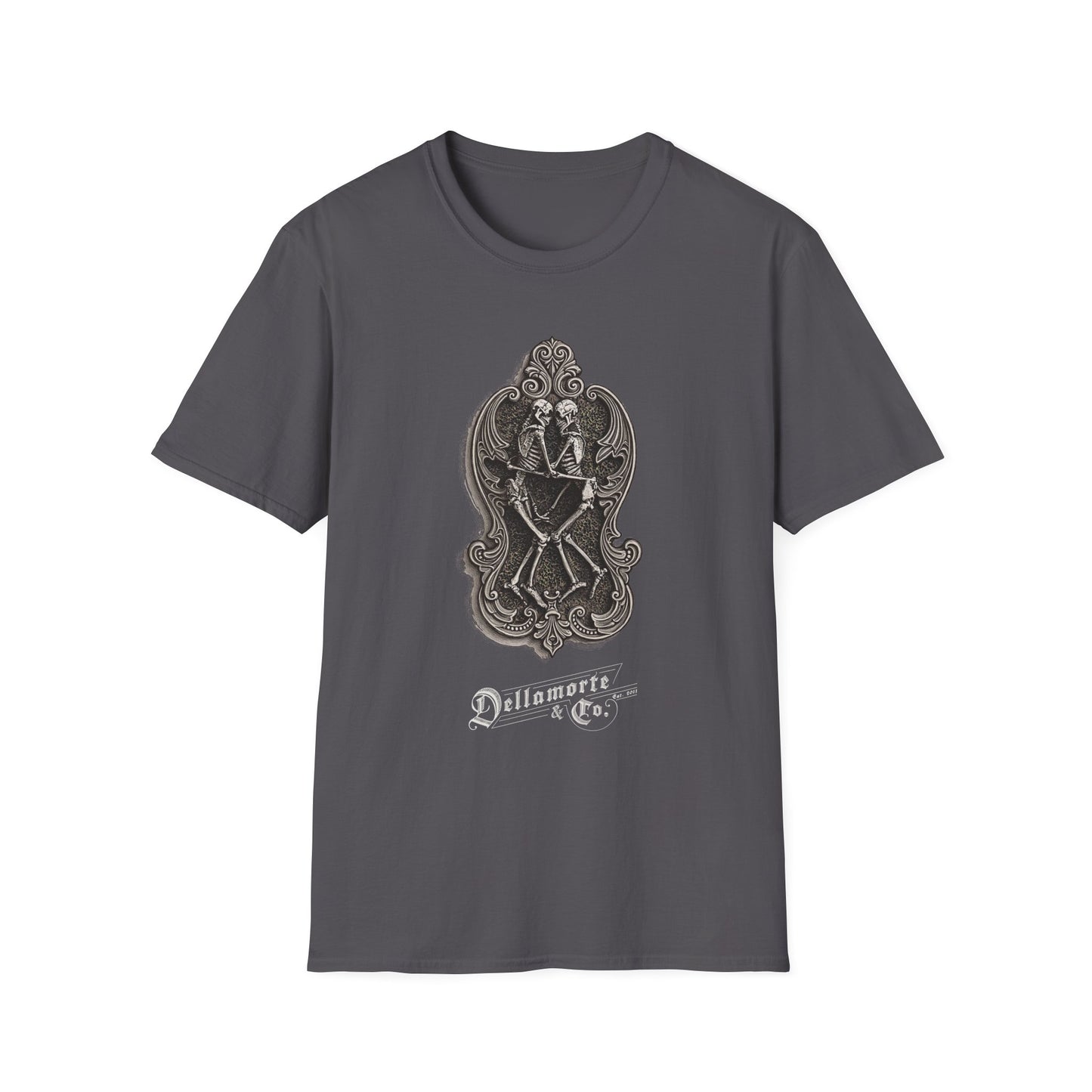 Amor Aeternus Shirt | Skeleton Lovers Tee by Dellamorte | Eternal Love Death Art T-Shirt | Dark Romance Gothic Apparel