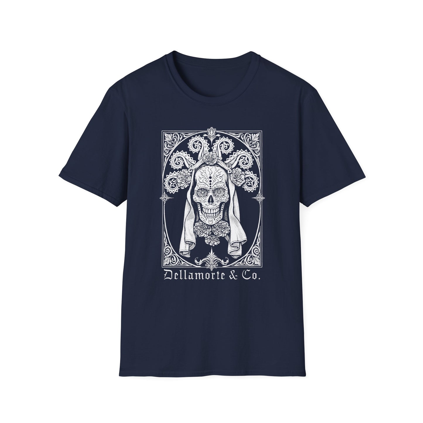 Dia de los Muertos Unisex T-Shirt, Gothic Sugar Skull Tee | Dellamorte Alternative Shirt, Halloween Gift, Day of the Dead Tee, Graphic