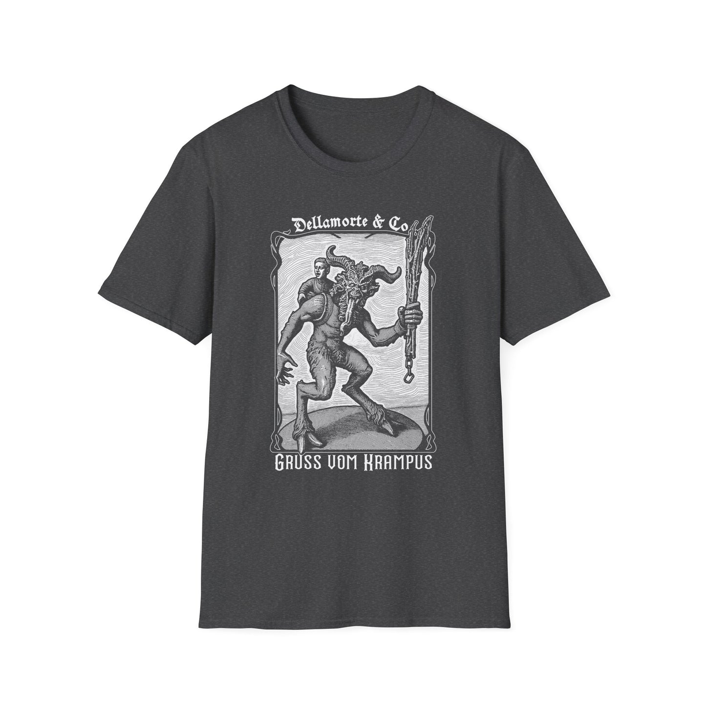 Krampus Greetings Unisex T-Shirt, Gothic Holiday Tee, Dellamorte Alternative Shirt, Christmas Gift, Xmas Devil Tee, Graphic Krampusnacht