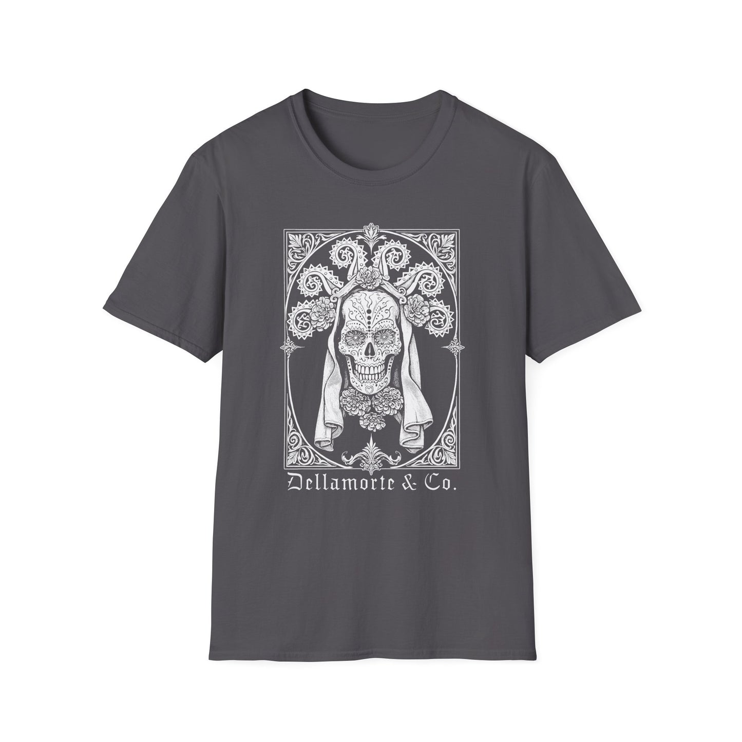 Dia de los Muertos Unisex T-Shirt, Gothic Sugar Skull Tee | Dellamorte Alternative Shirt, Halloween Gift, Day of the Dead Tee, Graphic