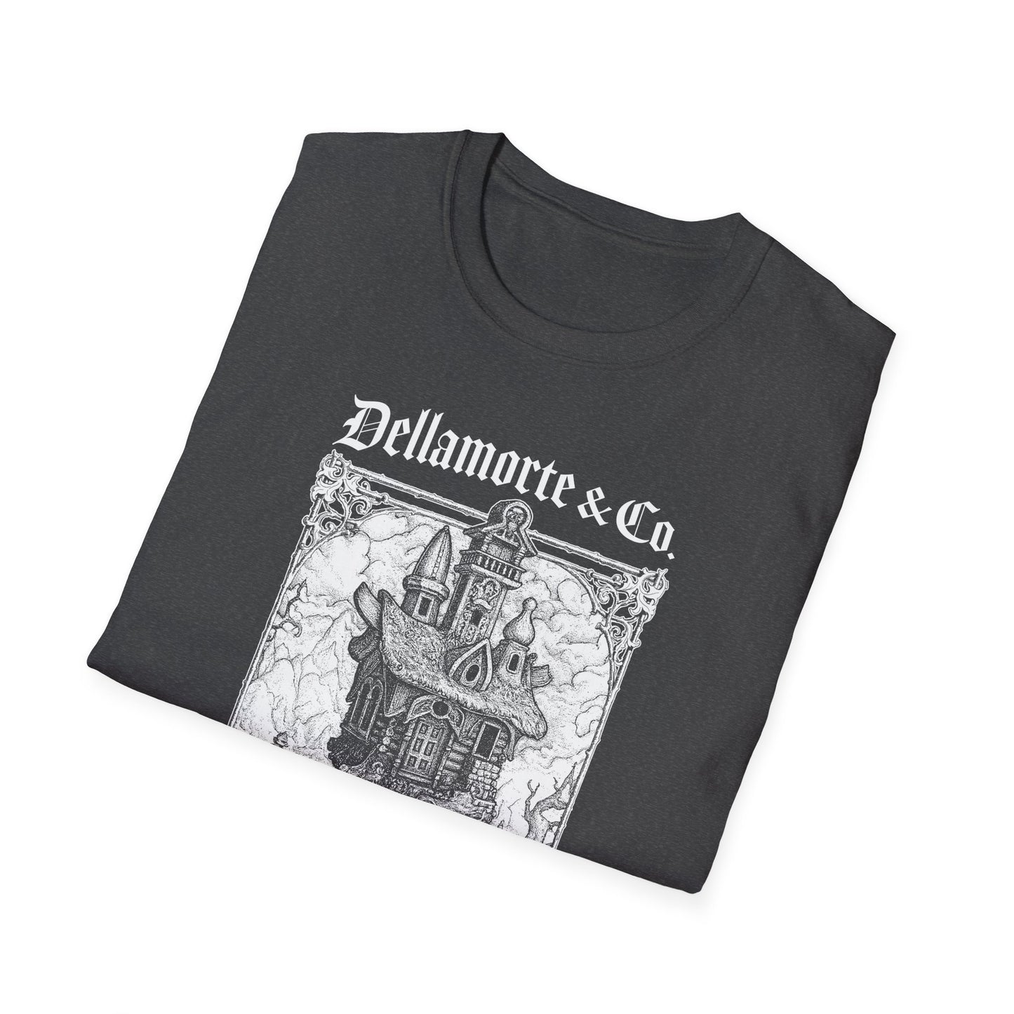 Baba Yaga Hut Shirt | Slavic Folklore Witch House Tee by Dellamorte Art | Chicken-Leg Hut T-Shirt | Dark Fairytale Gothic Apparel