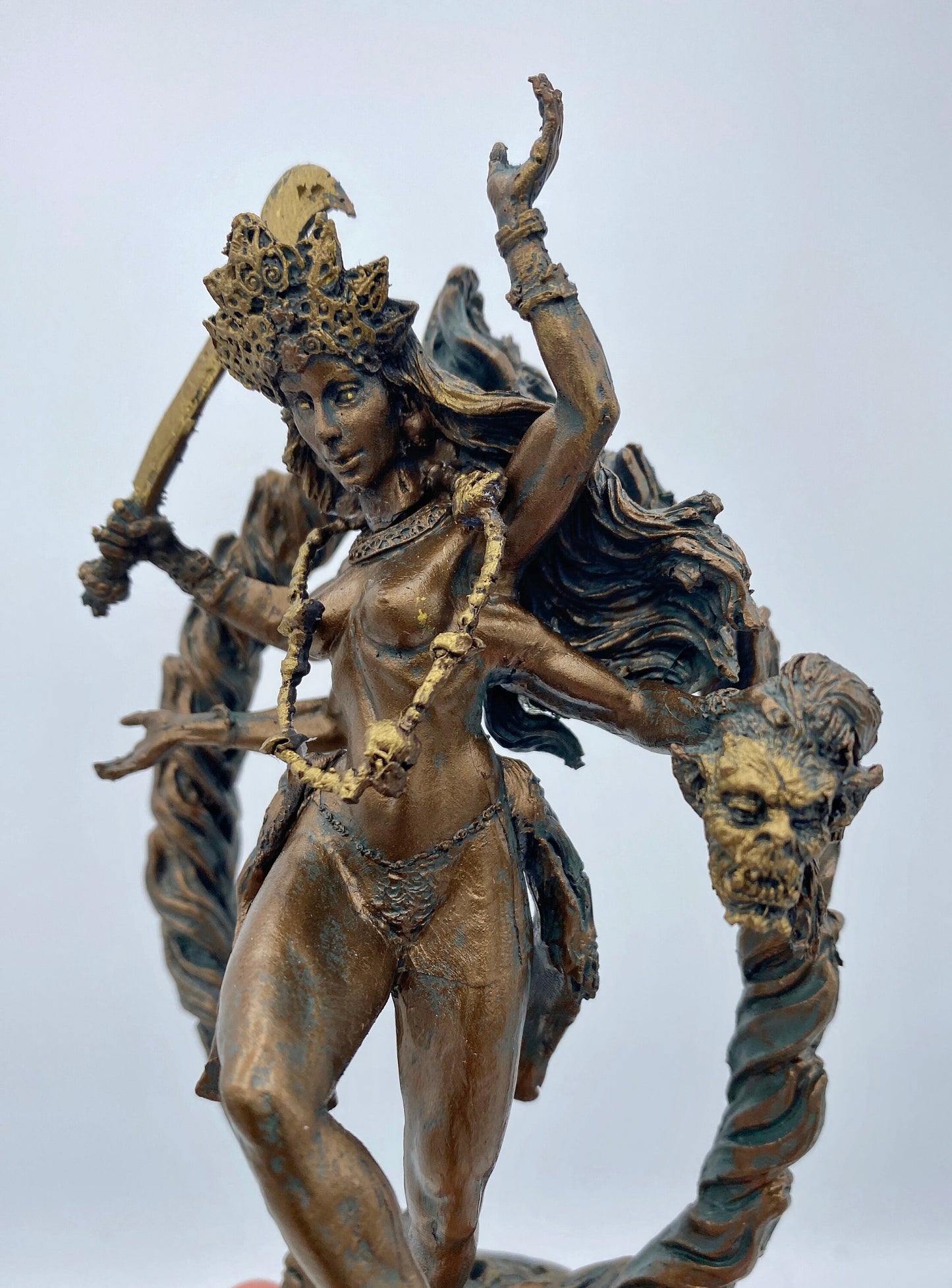 Kali Goddess Statue, Half Scale | Mythological Figurine | Myths and Legends Hindu Statue | Mythic Altar Statue for Home Decor
