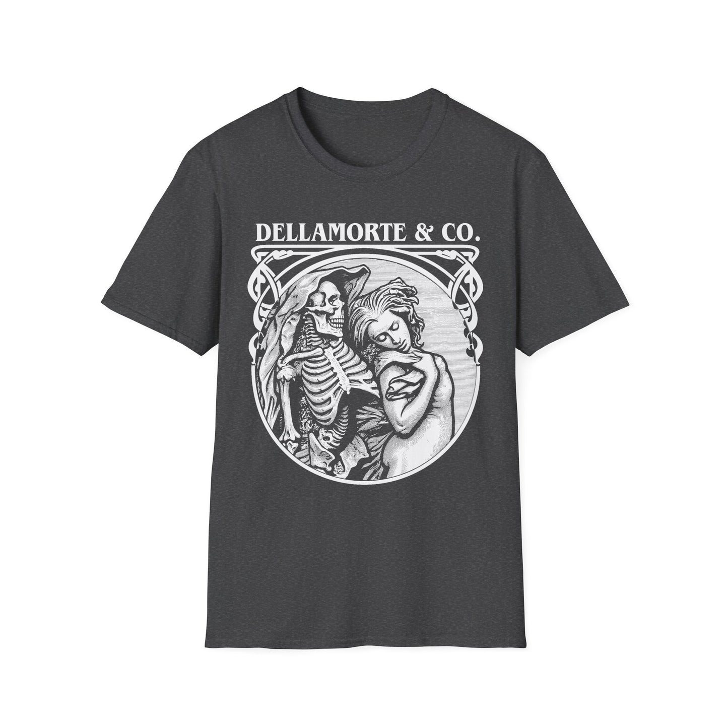 Death and the Maiden Shirt | Gothic Grim Reaper T-Shirt | Dellamorte Dark Academia Tee | Macabre Romance | Occult Halloween Apparel