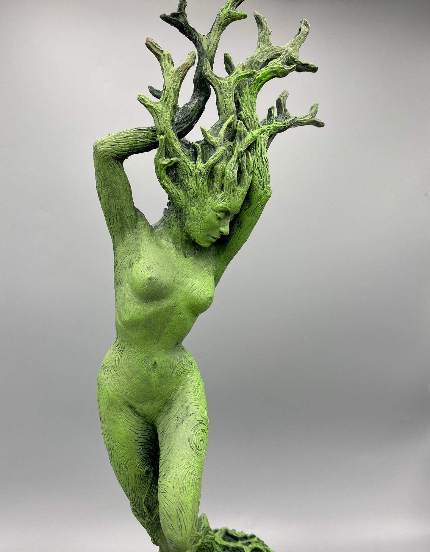 Dryad Statue, Green Finish