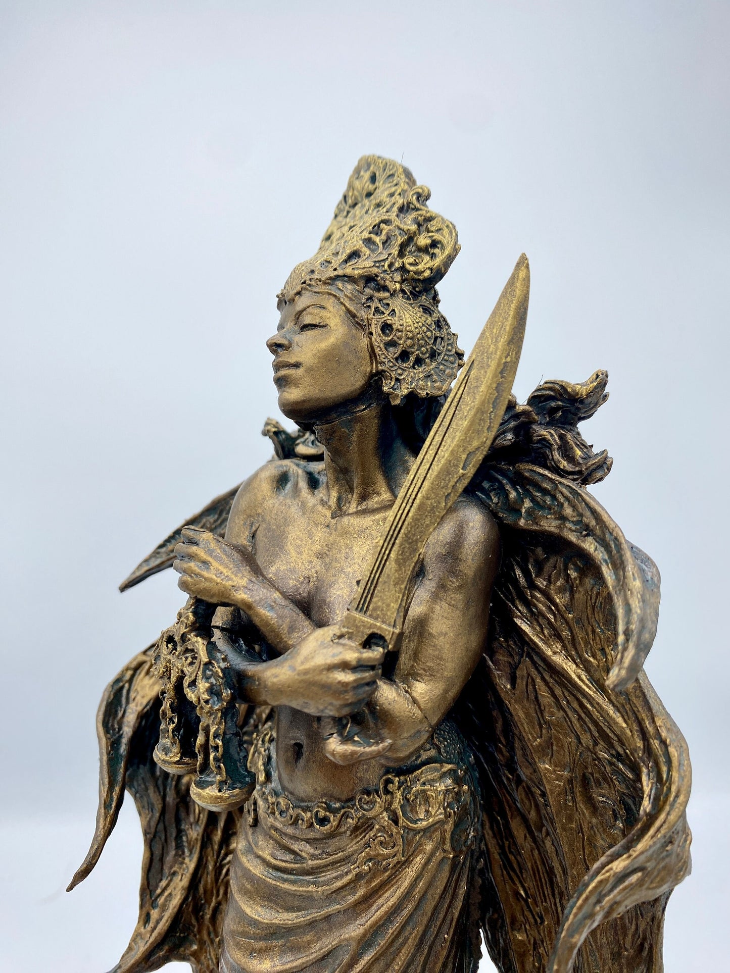 Nemesis/ Themis Statue: Goddess of Justice and Vengeance | Mythological Gods Figurine | Myths and Legends Statue |Statue for Gothic Decor