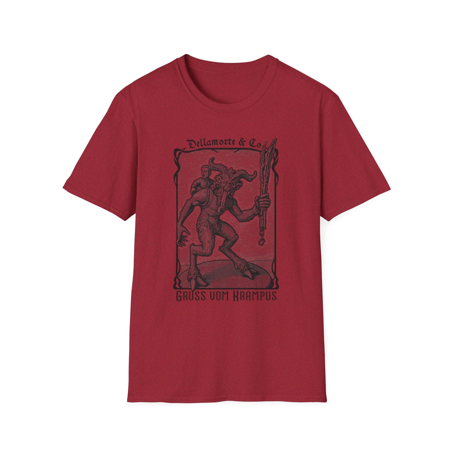 Krampus Greetings Unisex T-Shirt, Gothic Holiday Tee, Dellamorte Alternative Shirt, Christmas Gift, Xmas Devil Tee, Graphic Krampusnacht