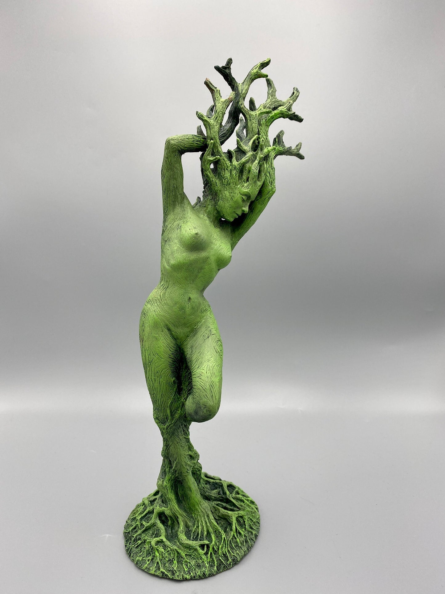 Dryad Statue, Green Finish