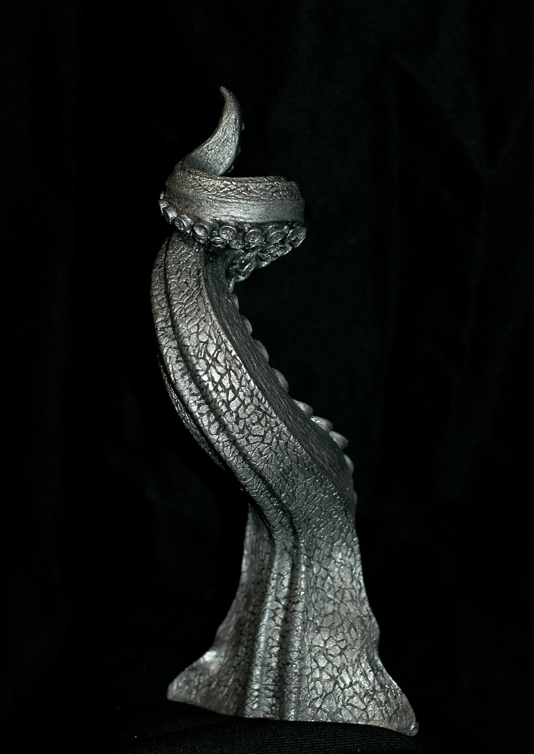 Tentacle Candlestick Holder, Hand Sculpted Resin Sculpture | Octopus Lovecraftian Tentacle Candle for Nautical Gift and Gothic Home Decor