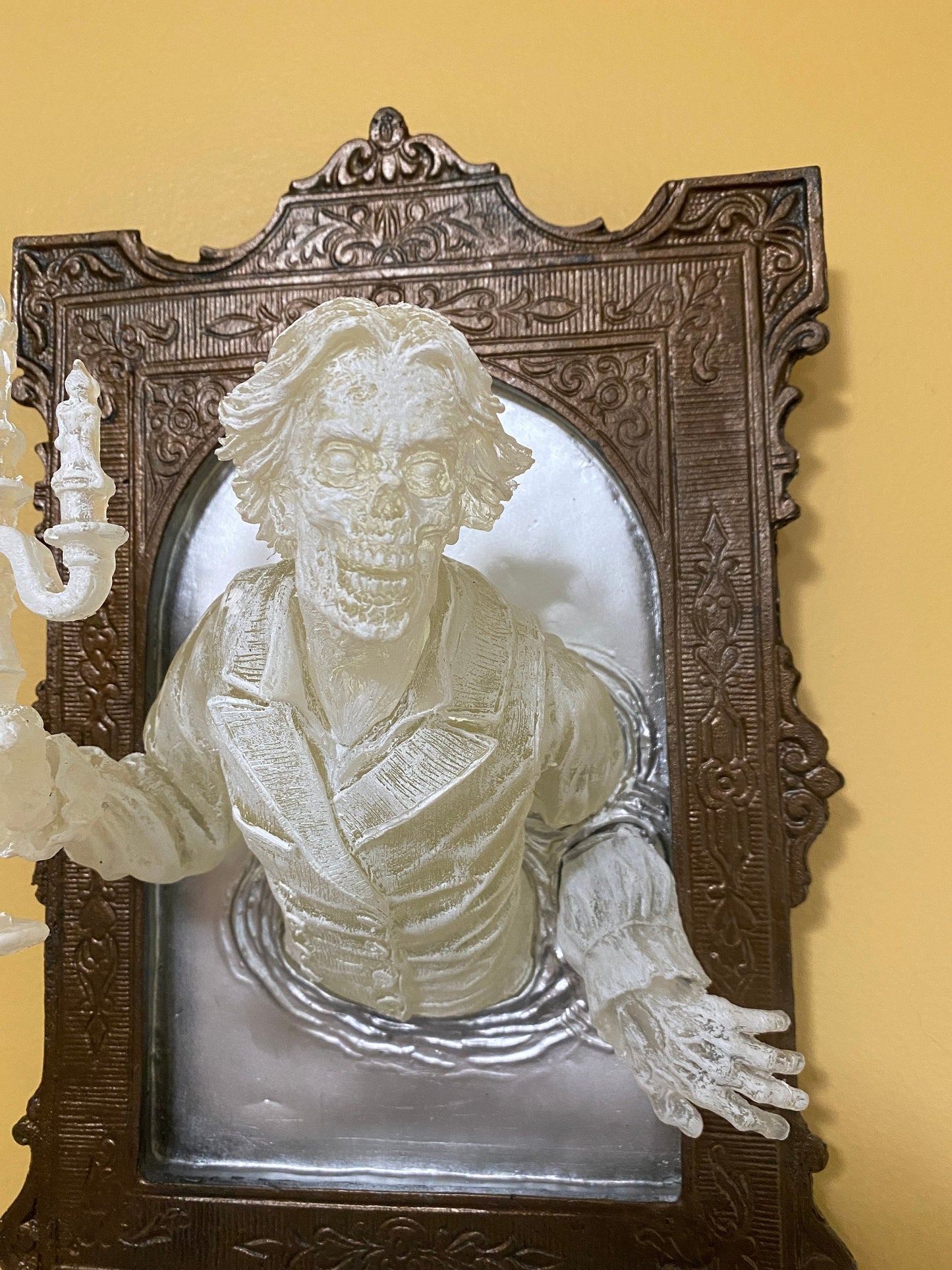 Gentleman Ghost in the Mirror Wall Plaque, Large Version, Ghoul Version