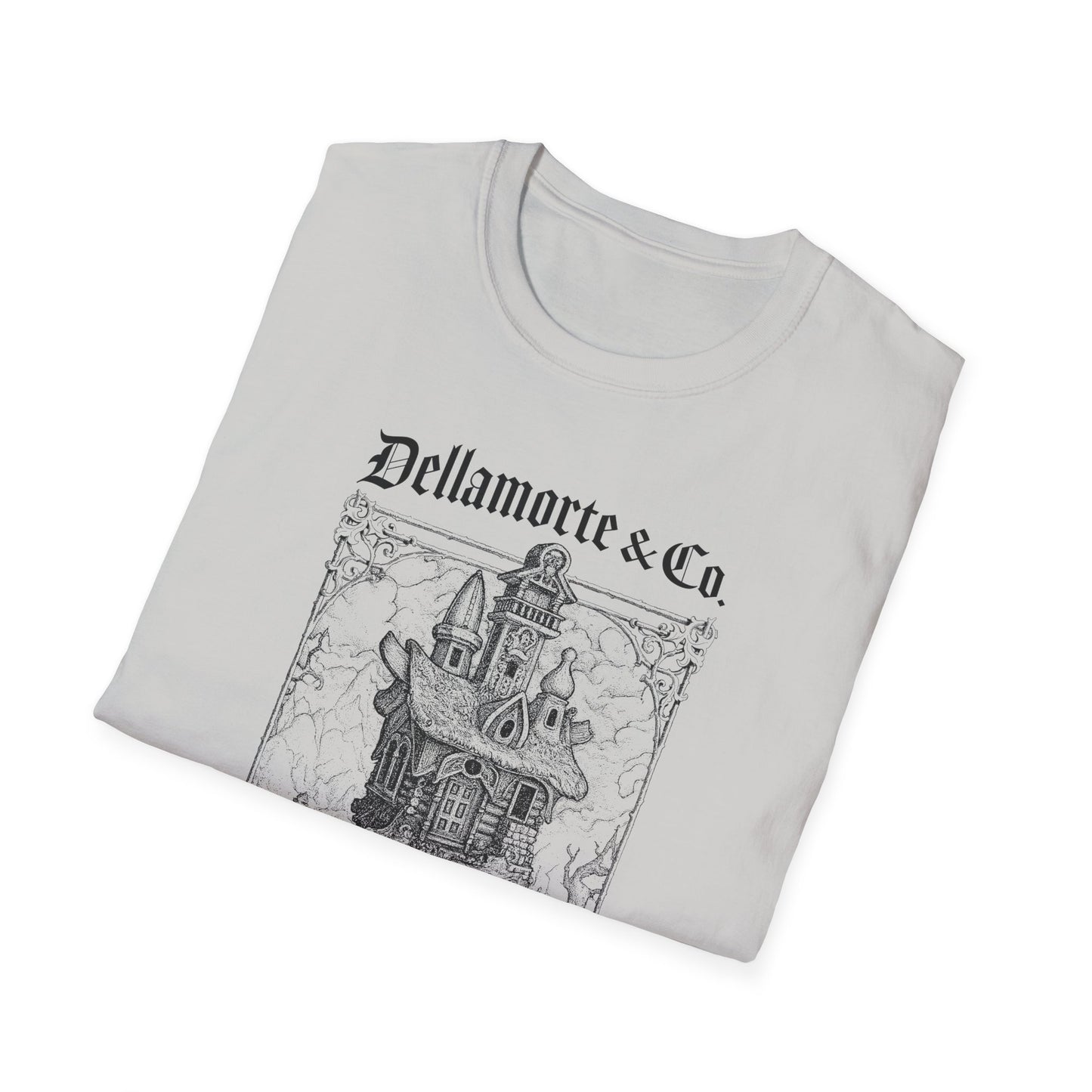 Baba Yaga Hut Shirt | Slavic Folklore Witch House Tee by Dellamorte Art | Chicken-Leg Hut T-Shirt | Dark Fairytale Gothic Apparel
