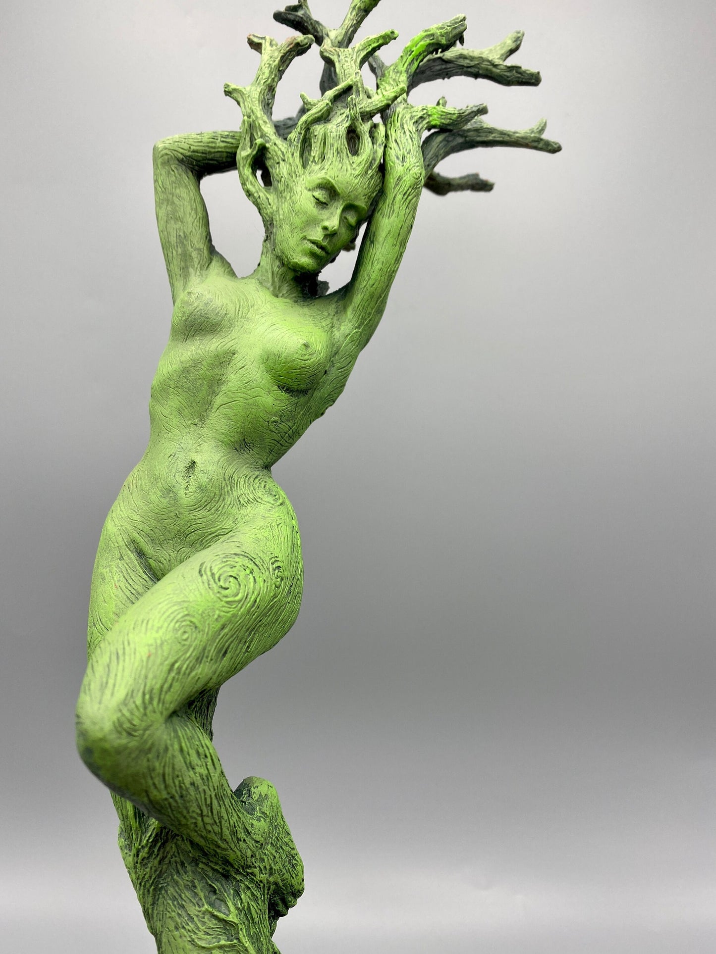 Dryad Statue, Green Finish