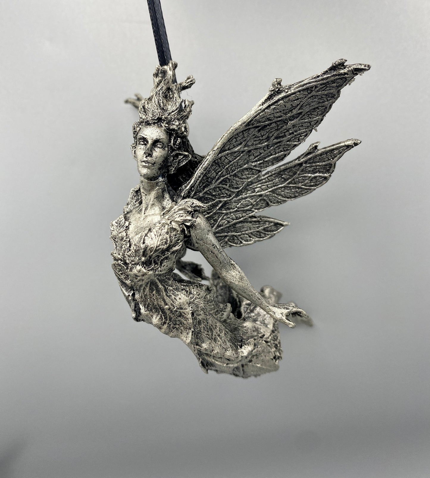 Titania, Queen of the Fairies Ornament, Hand Painted Resin Sculpture | Mythic Elven Queen Figurine | Fairy Tale Ornament, Fantasy Art Decor