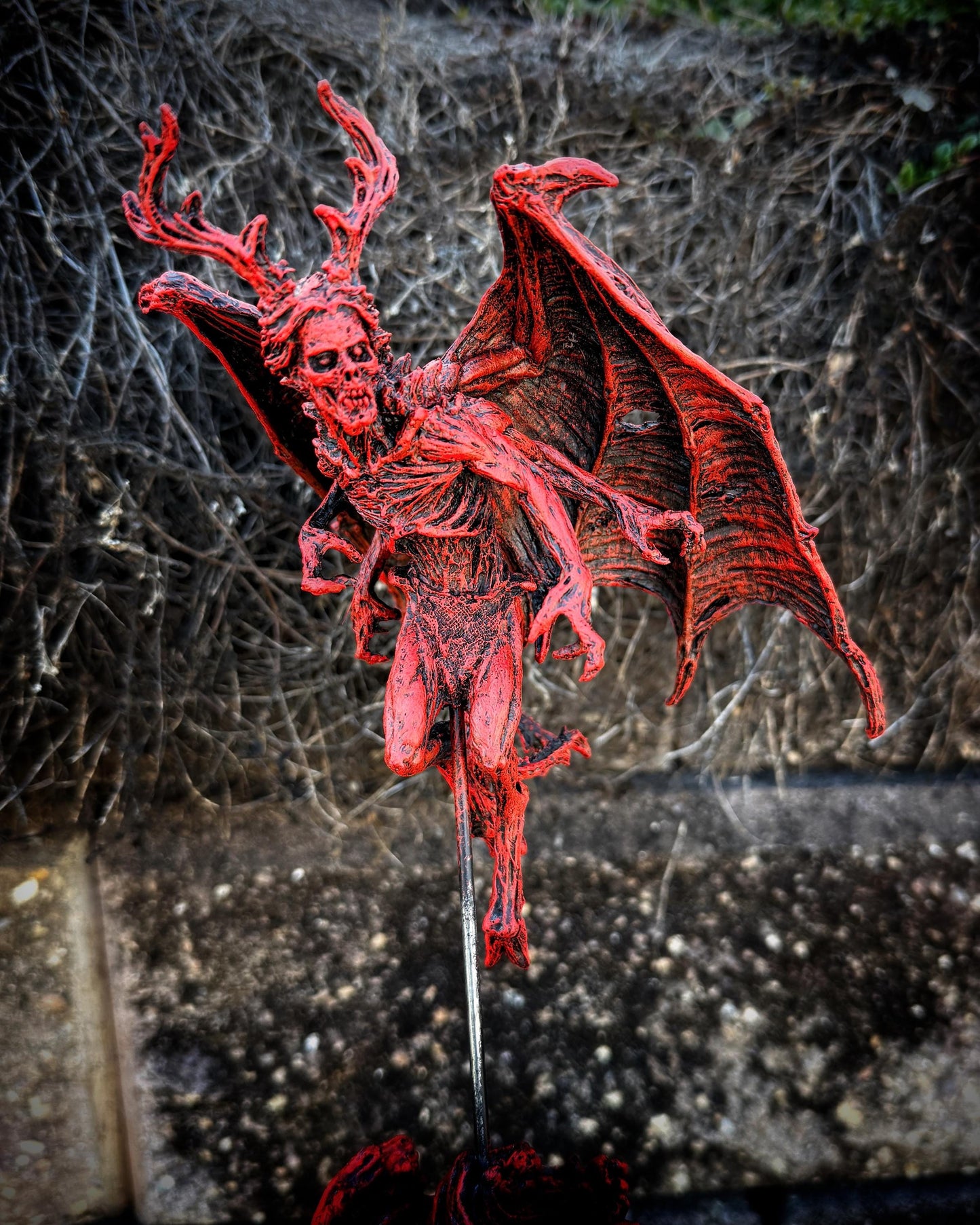 Angel of Death Statue, Half Scale Resin | Mythic Creature Figurine | Myths and Legends Monster Statue | Demon Statue for Gothic Home Decor