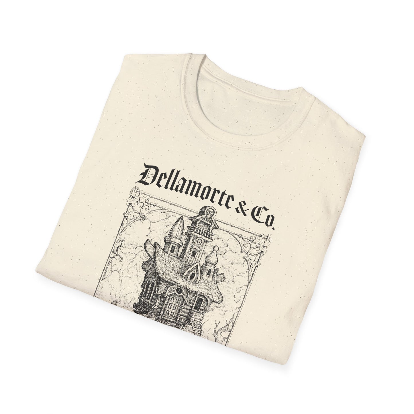 Baba Yaga Hut Shirt | Slavic Folklore Witch House Tee by Dellamorte Art | Chicken-Leg Hut T-Shirt | Dark Fairytale Gothic Apparel