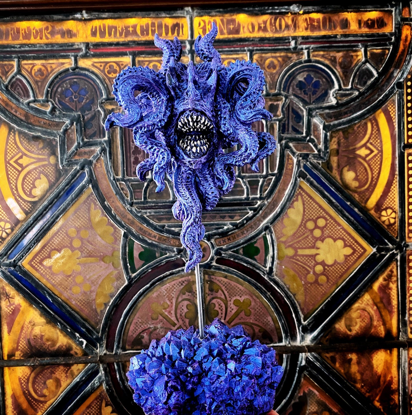 H.P.Lovecraft's Azathoth Statue, Color Shift Purple, Resin Sculpture| Cthulhu Mythos Monster Figurine | Lovecraftian Horror and Gamer Decor