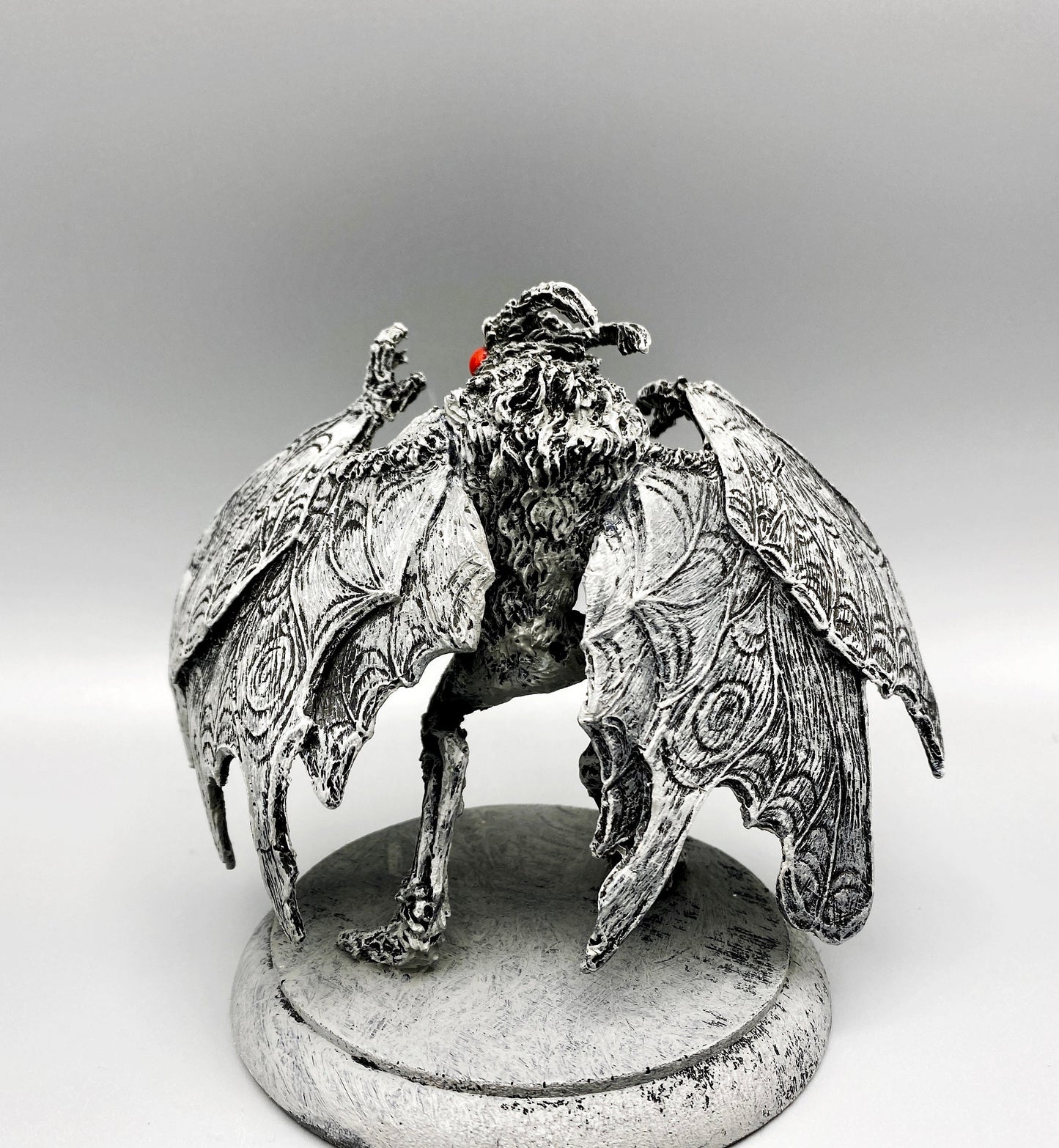 Mothman Statue, Half Scale Resin Sculpture | Cryptozoology Creature Figurine | Urban Legend Moth Man Monster Figurine, Horror Art Decor