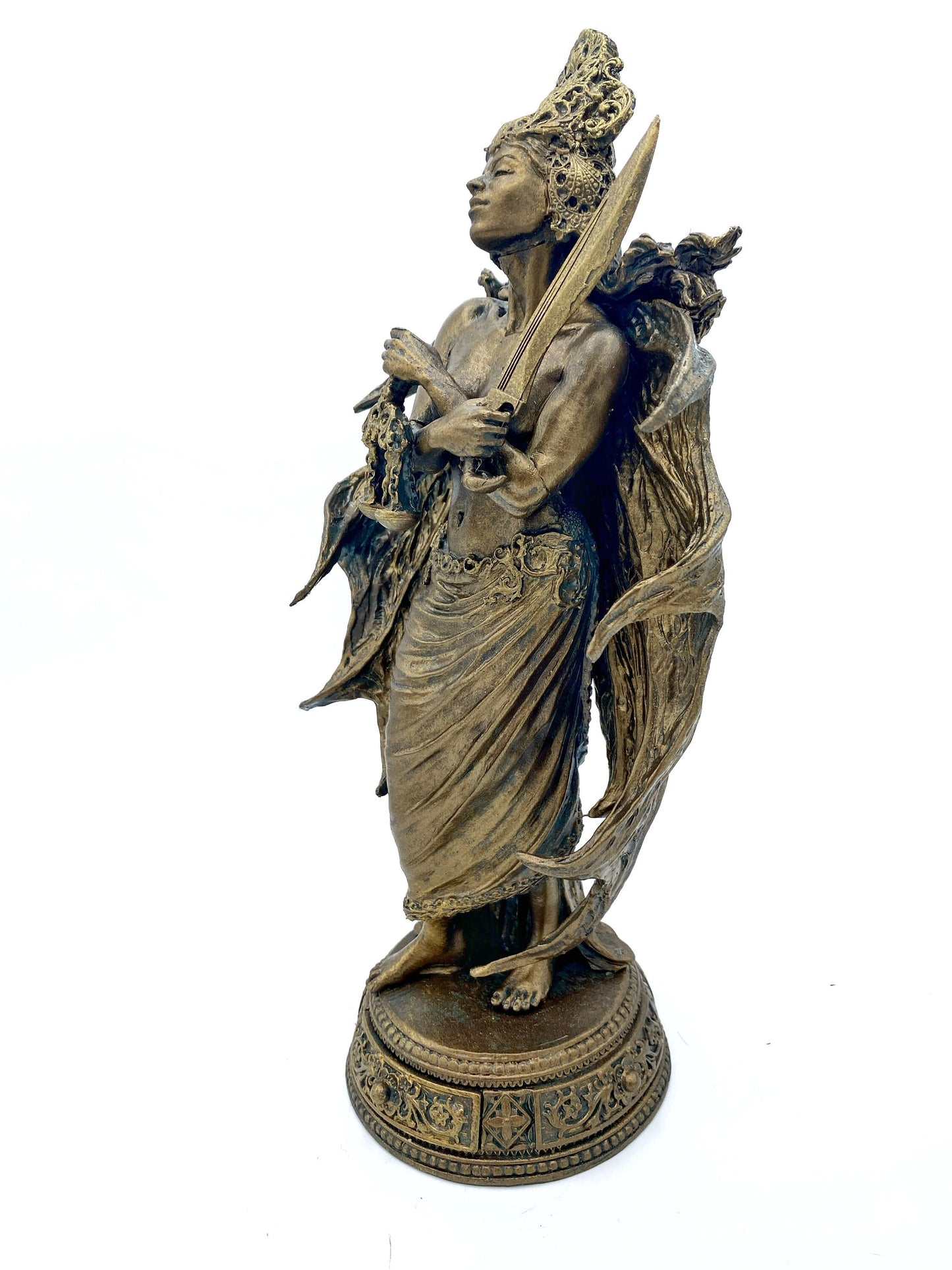 Nemesis/ Themis Statue: Goddess of Justice and Vengeance | Mythological Gods Figurine | Myths and Legends Statue |Statue for Gothic Decor