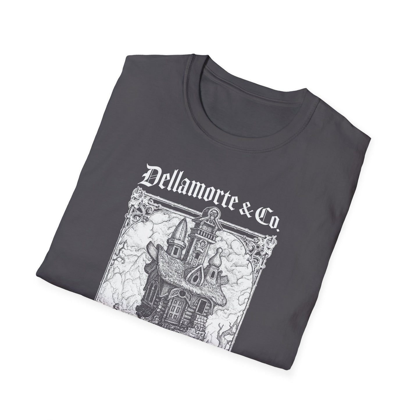 Baba Yaga Hut Shirt | Slavic Folklore Witch House Tee by Dellamorte Art | Chicken-Leg Hut T-Shirt | Dark Fairytale Gothic Apparel