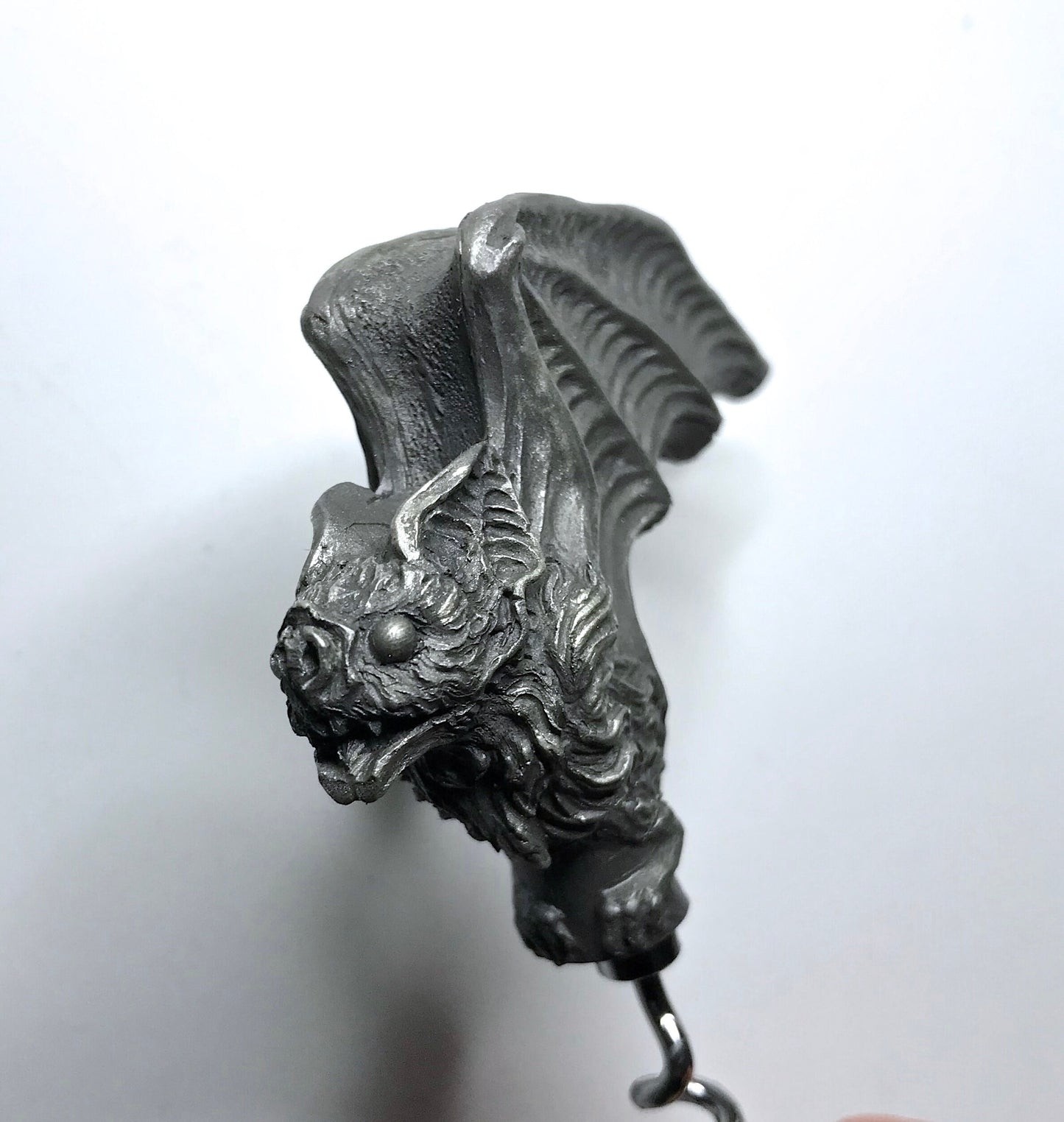 Vampire Bat Corkscrew, Hand Painted Resin | Gothic Vampire Barware | Unique Bat Cork Screw |Dark Fantasy Gothic Wine and Barware Gift