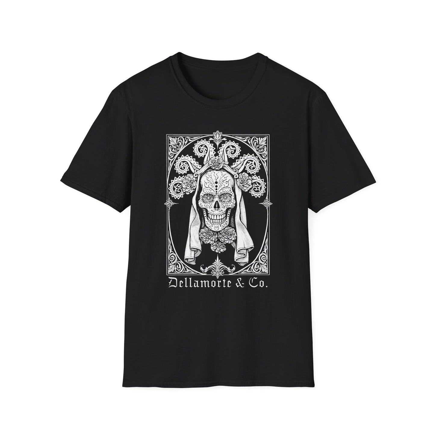Dia de los Muertos Unisex T-Shirt, Gothic Sugar Skull Tee | Dellamorte Alternative Shirt, Halloween Gift, Day of the Dead Tee, Graphic