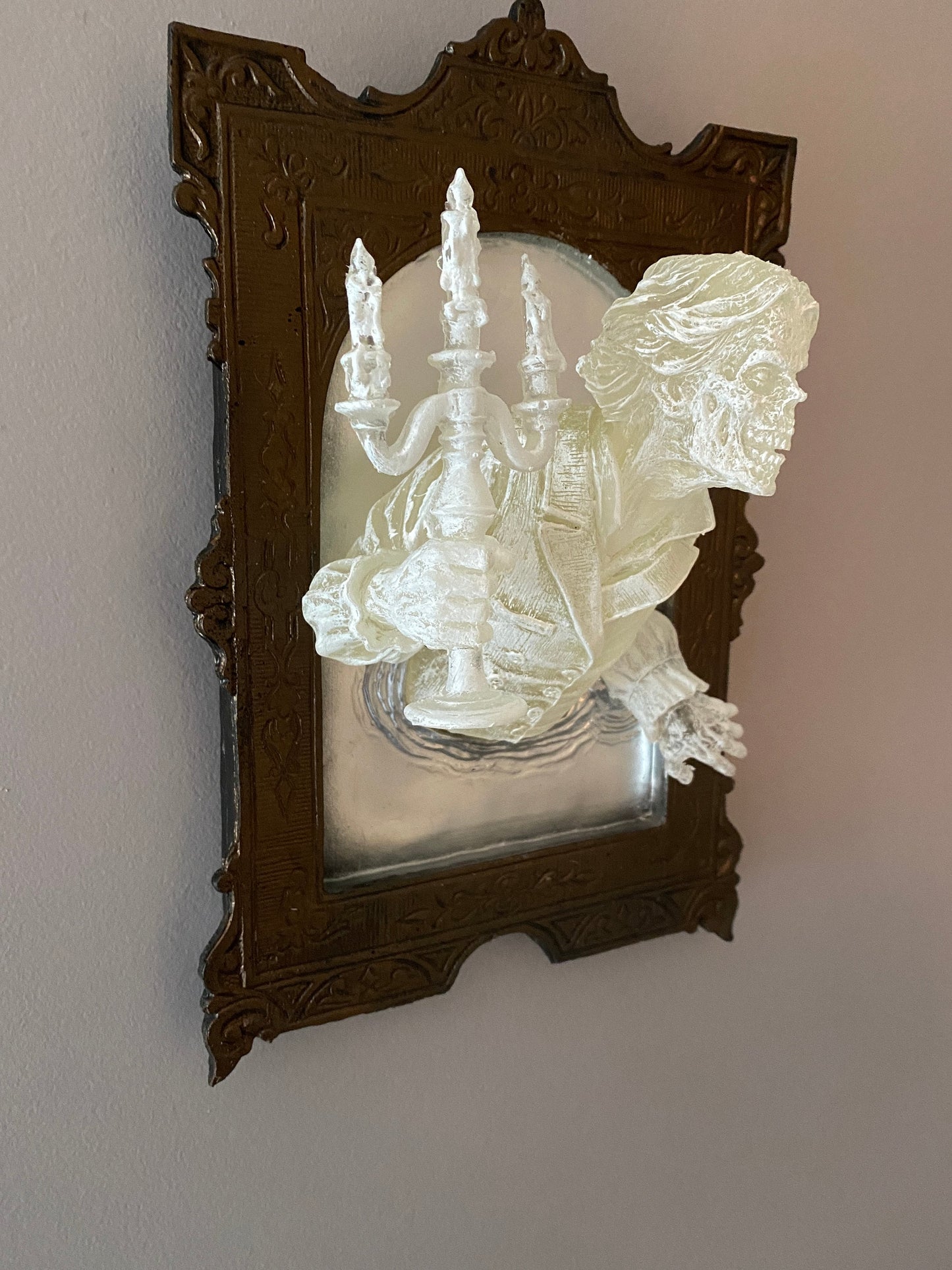 Gentleman Ghost in the Mirror Wall Plaque, Large Version, Ghoul Version