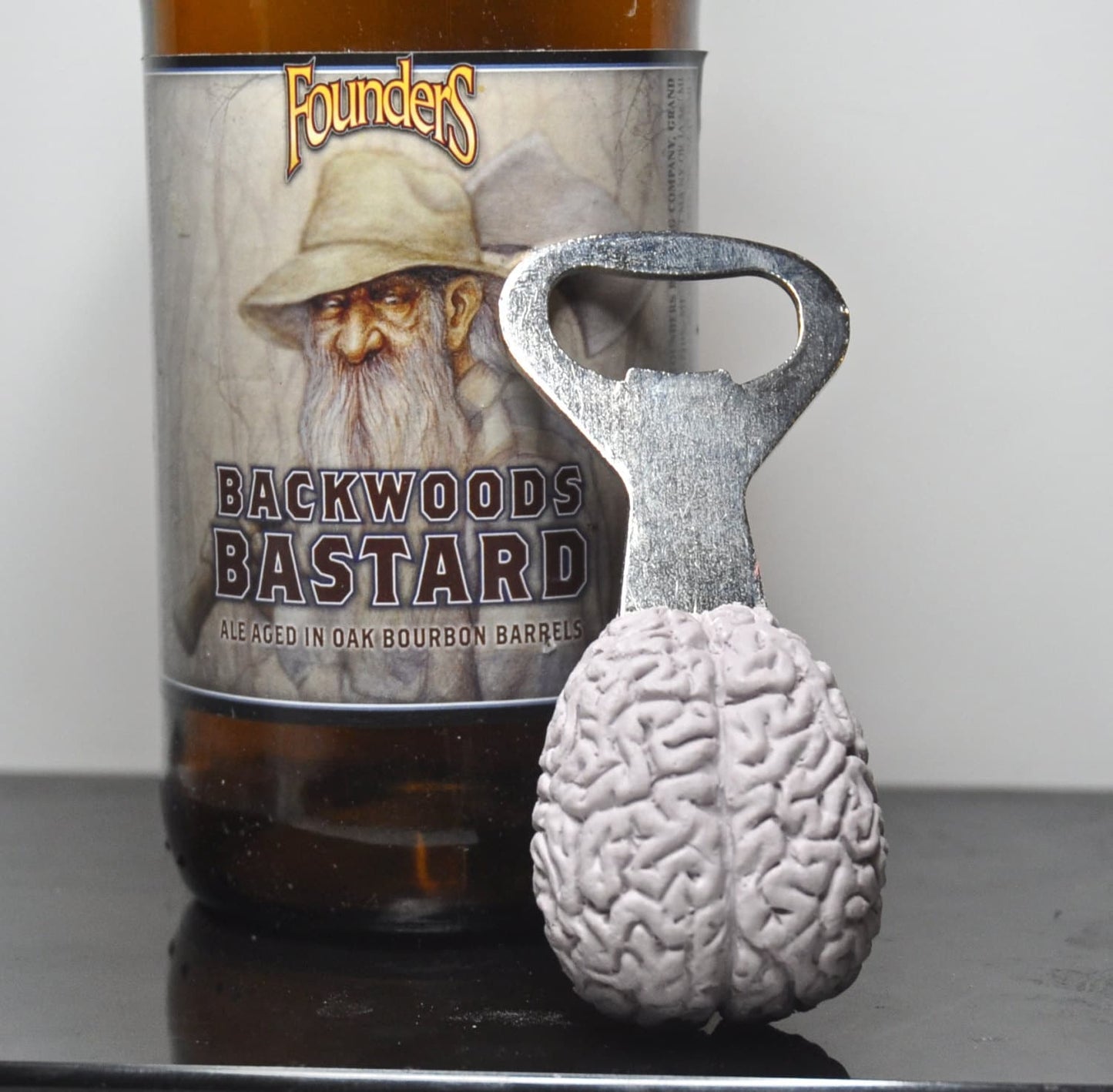 Brain Bottle Opener, Hand Painted Resin | Gothic Medical Decor, Anatomy Brain Bottle Opener |Fantasy Gothic Wine and Barware Gift