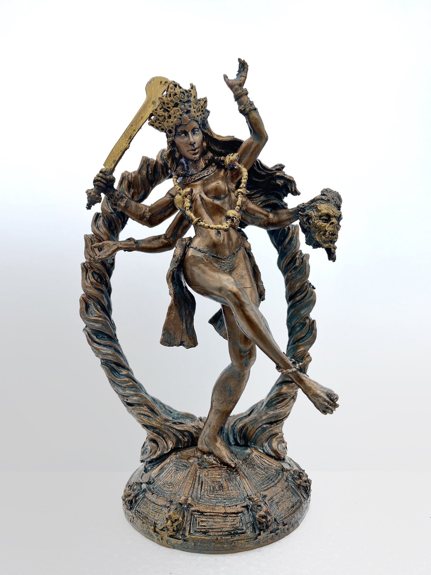 Kali Goddess Statue, Half Scale | Mythological Figurine | Myths and Legends Hindu Statue | Mythic Altar Statue for Home Decor
