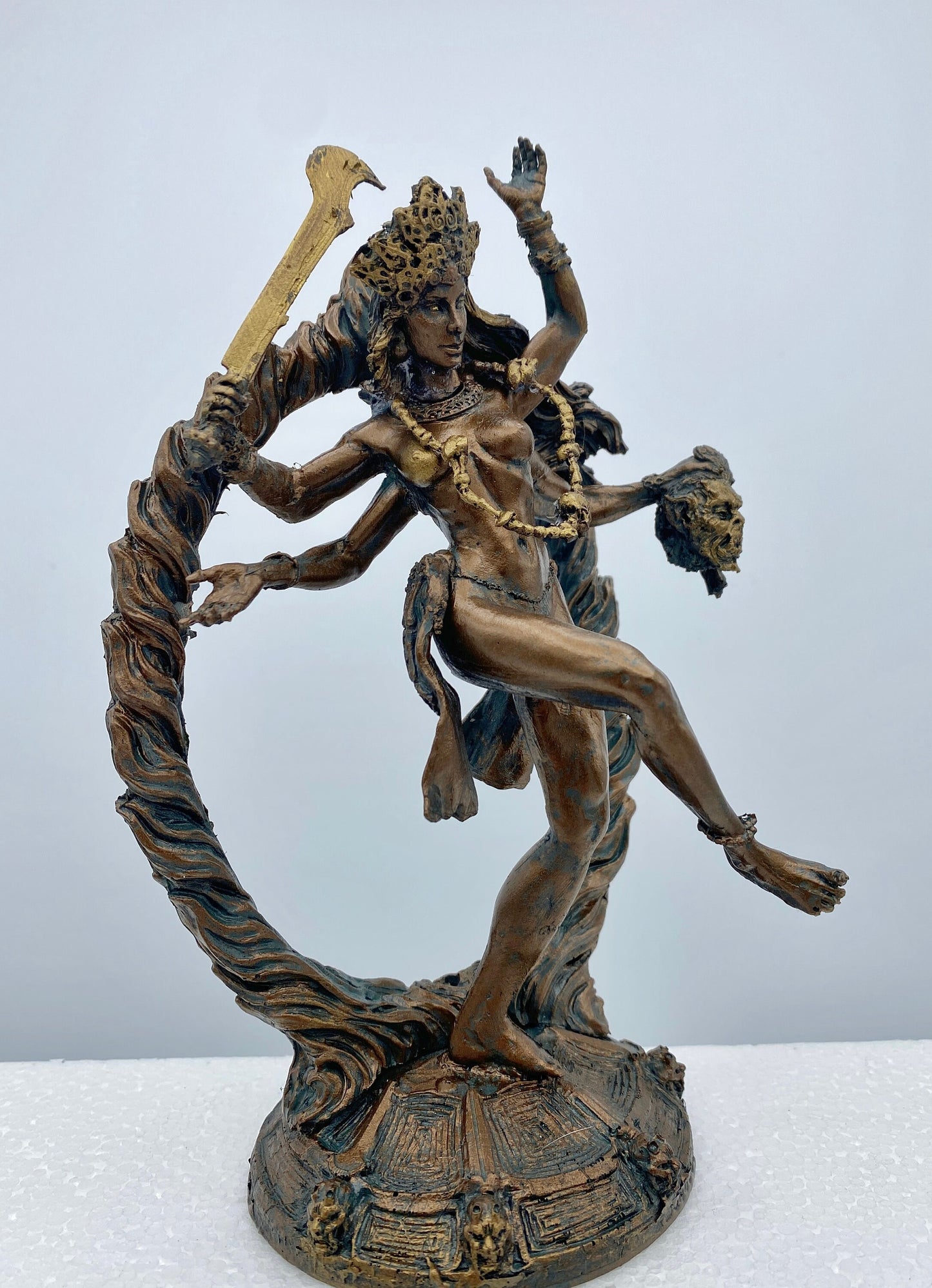Kali Goddess Statue, Half Scale | Mythological Figurine | Myths and Legends Hindu Statue | Mythic Altar Statue for Home Decor