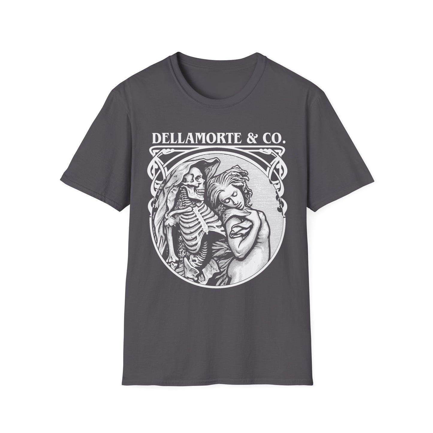 Death and the Maiden Shirt | Gothic Grim Reaper T-Shirt | Dellamorte Dark Academia Tee | Macabre Romance | Occult Halloween Apparel