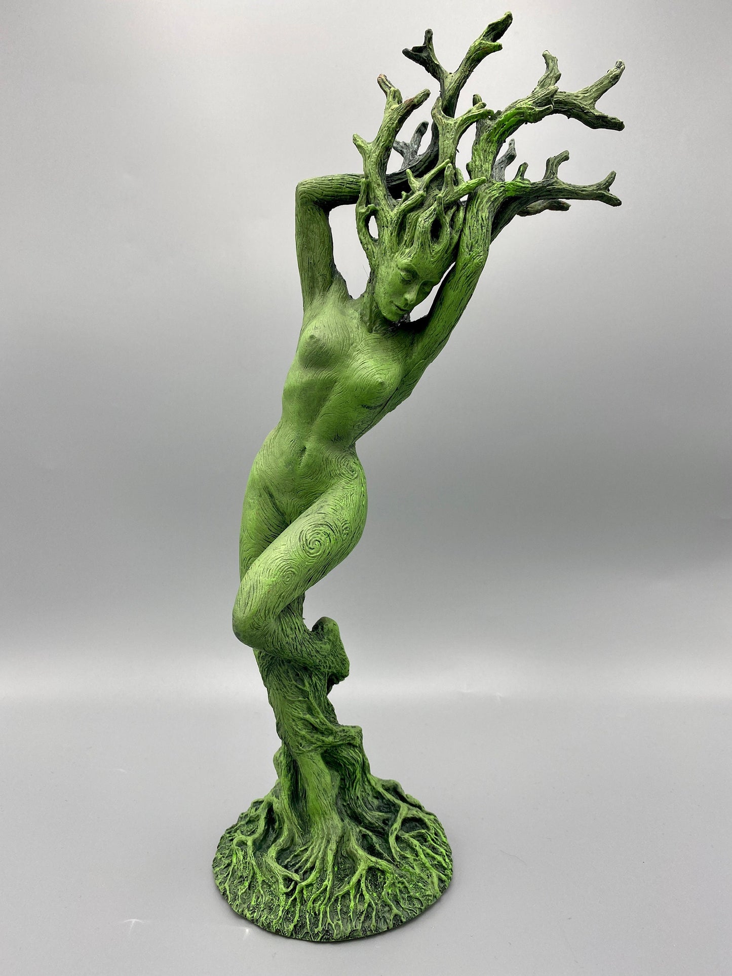Dryad Statue, Green Finish