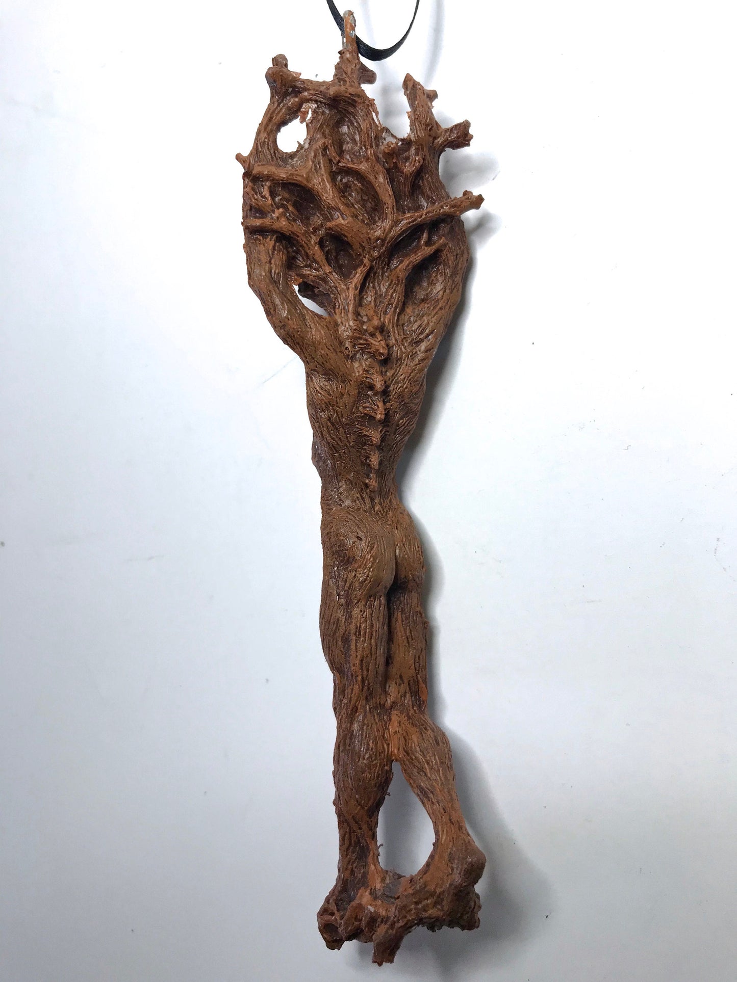 Green Man/ Cernunnos Ornament, Hand Painted Resin Sculpture | Mythical Forest Creature Figurine | Woodland God Ornament for Nature Lovers