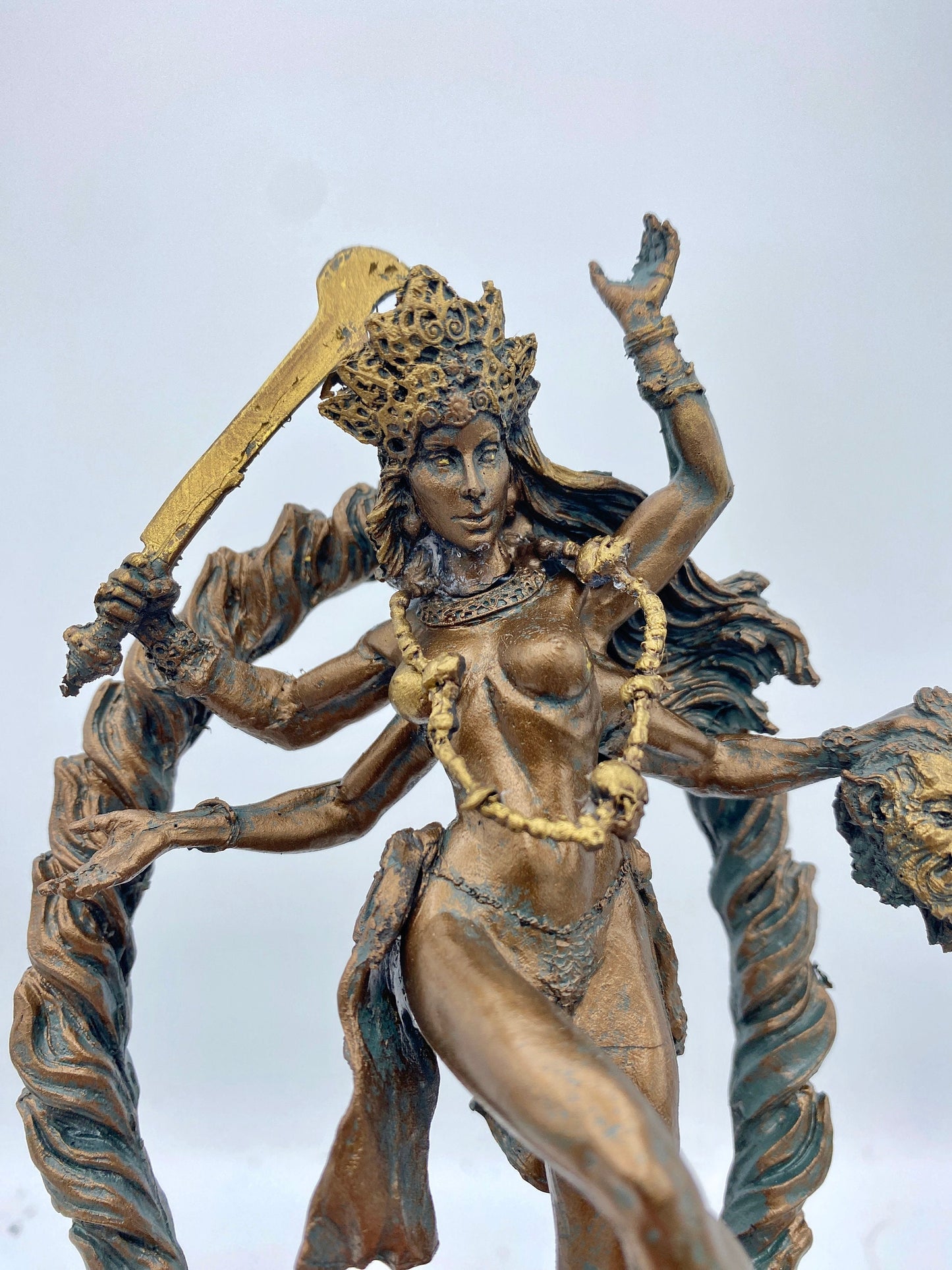 Kali Goddess Statue, Half Scale | Mythological Figurine | Myths and Legends Hindu Statue | Mythic Altar Statue for Home Decor