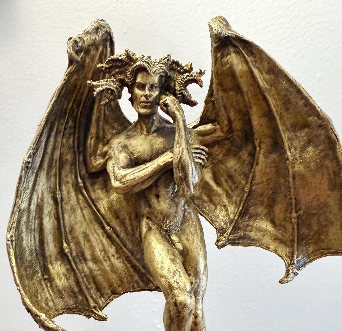 Lucifer Morning Star Statue, Half Scale | Mythological Deities Figurine | Fallen Angel Statue | Satan Altar Statue for Gothic Home Decor