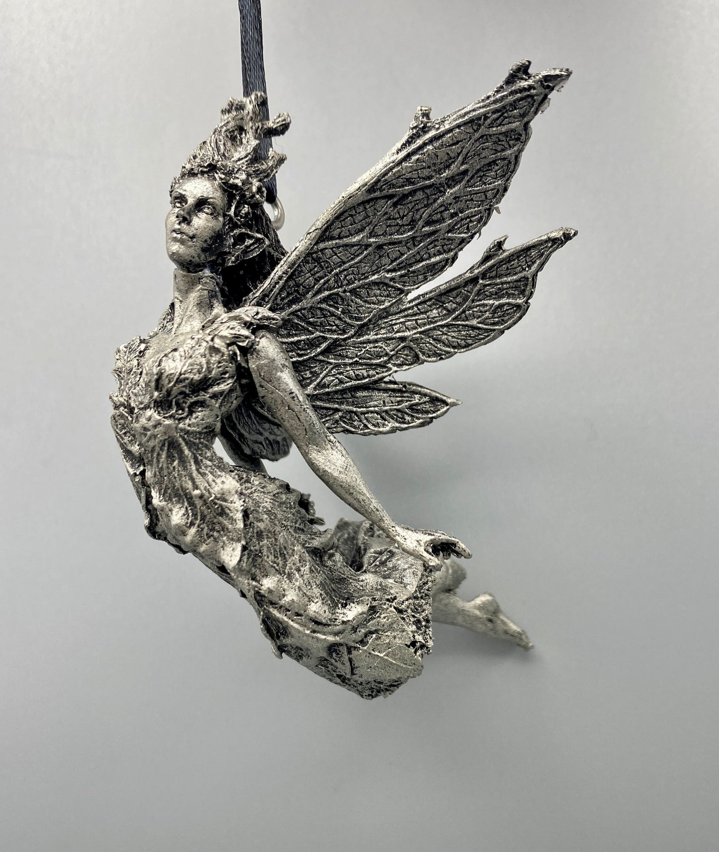 Titania, Queen of the Fairies Ornament, Hand Painted Resin Sculpture | Mythic Elven Queen Figurine | Fairy Tale Ornament, Fantasy Art Decor