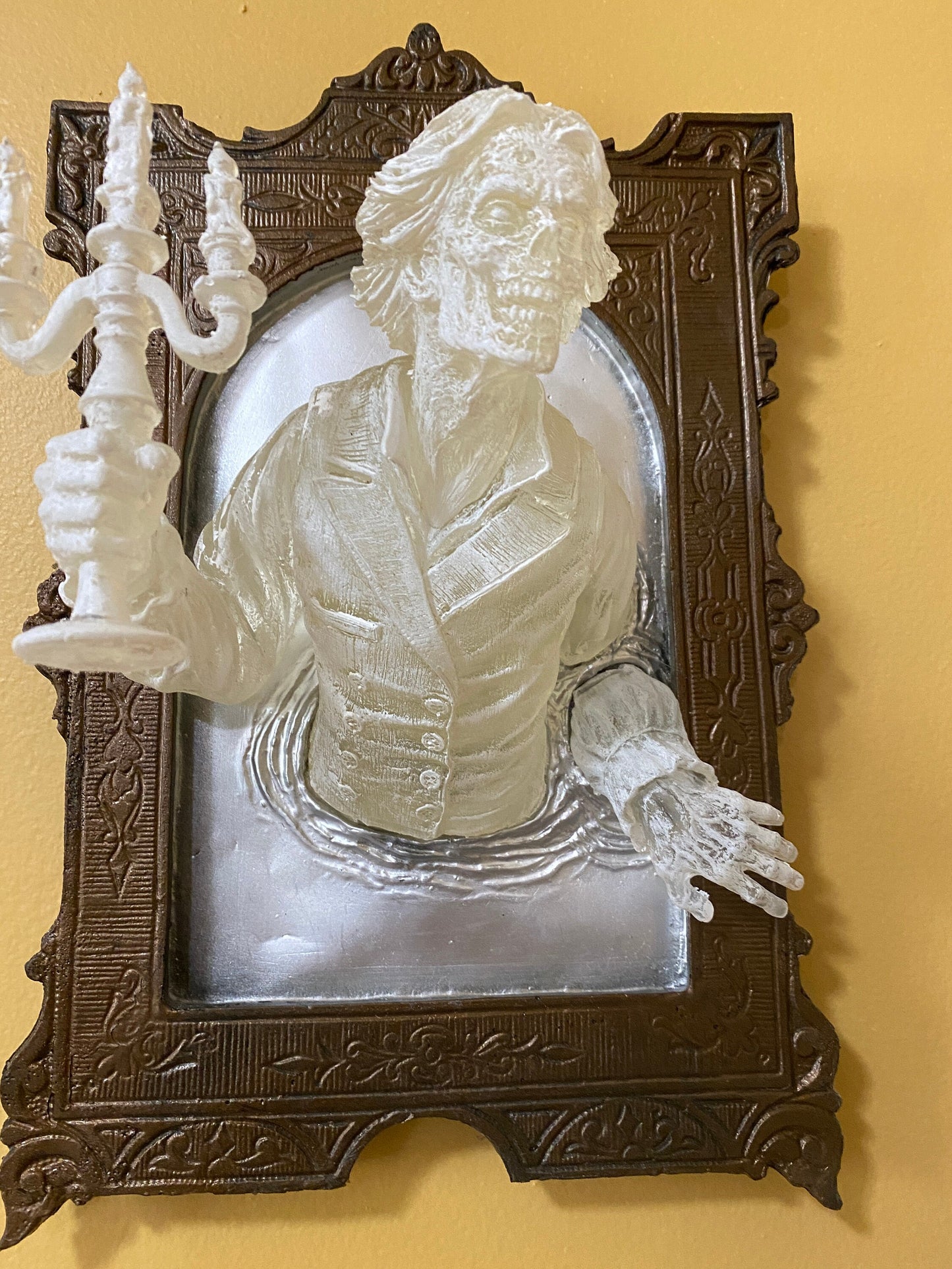 Gentleman Ghost in the Mirror Wall Plaque, Large Version, Ghoul Version