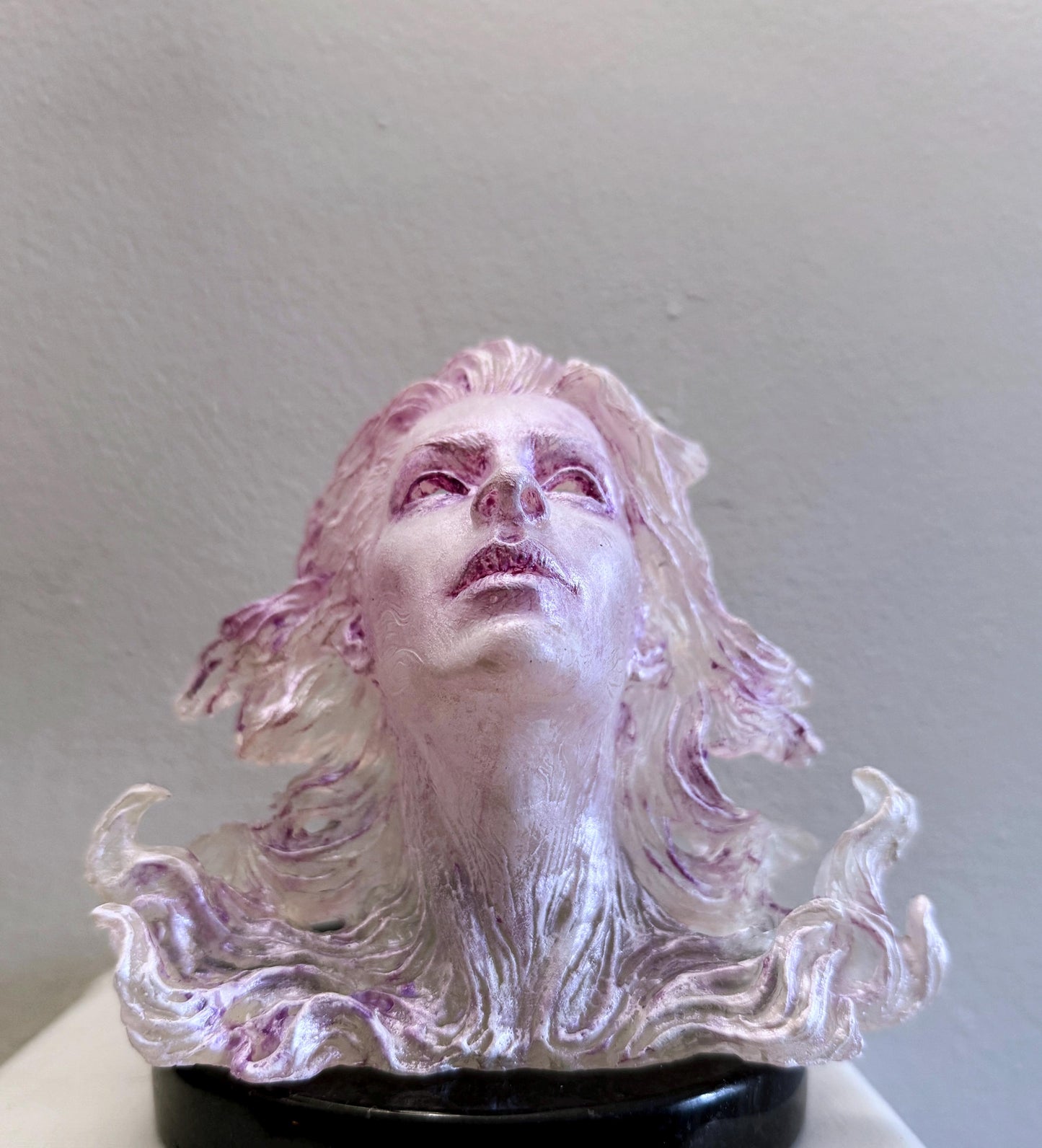 Spirit Summoning Sculpture, with LED Tea Light, Hand Painted Resin Statue | Spooky Gothic Light Feature | Ghost Light for Gothic Home Decor