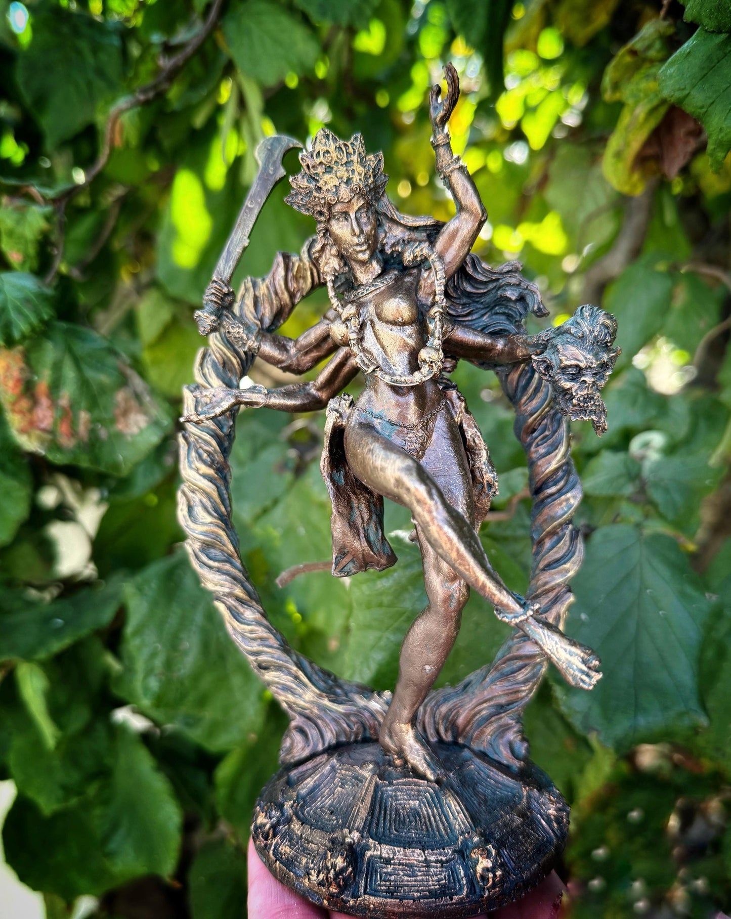 Kali Goddess Statue, Half Scale | Mythological Figurine | Myths and Legends Hindu Statue | Mythic Altar Statue for Home Decor