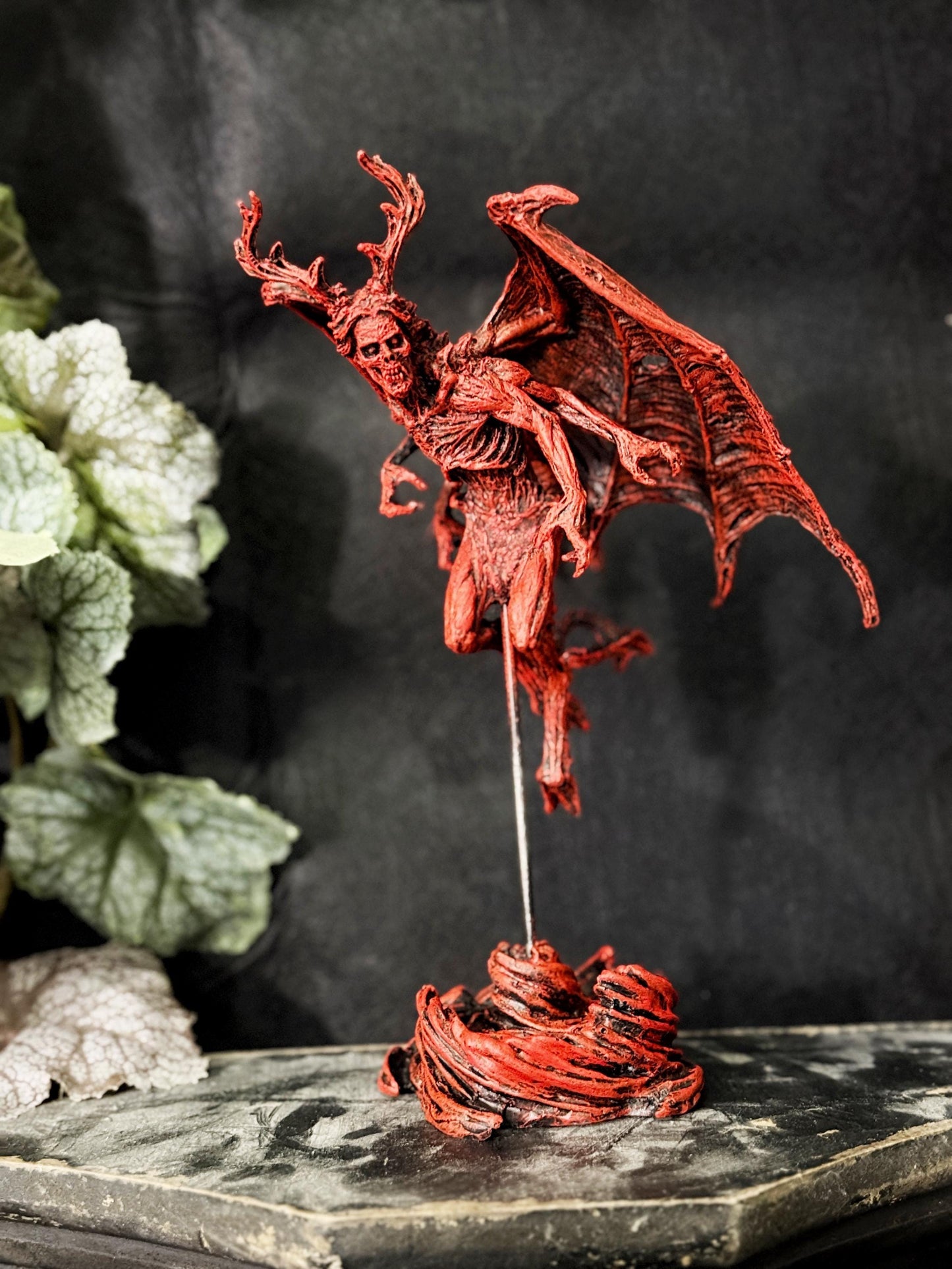 Angel of Death Statue, Half Scale Resin | Mythic Creature Figurine | Myths and Legends Monster Statue | Demon Statue for Gothic Home Decor