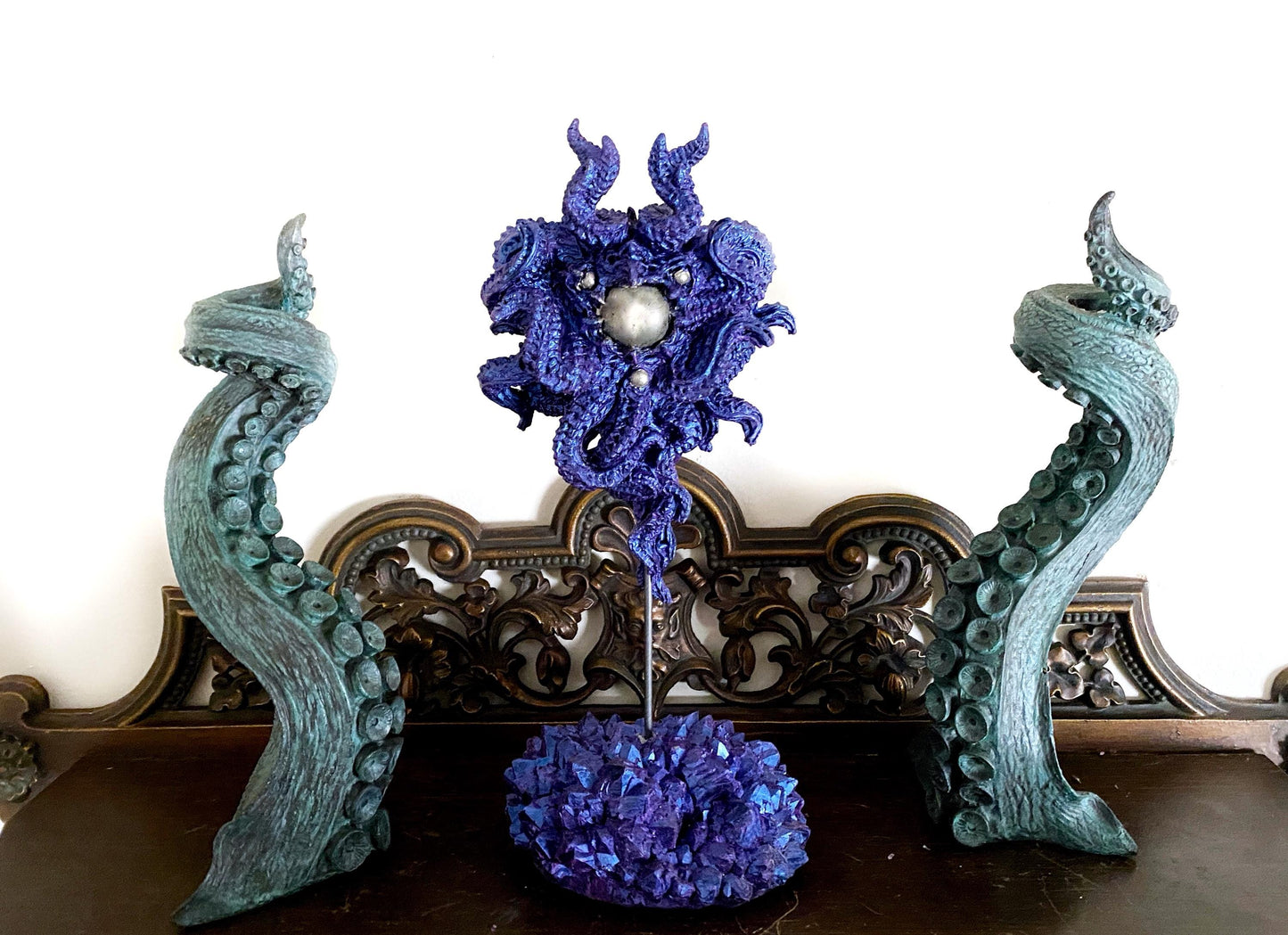 H.P.Lovecraft's Azathoth Statue, Color Shift Purple, Resin Sculpture| Cthulhu Mythos Monster Figurine | Lovecraftian Horror and Gamer Decor