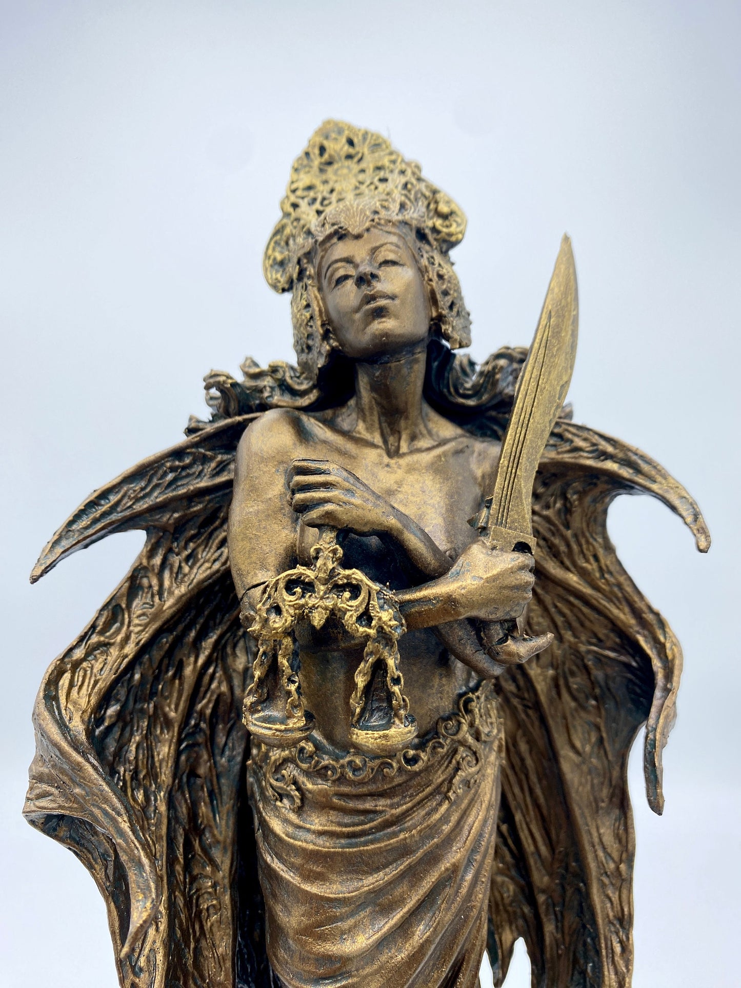 Nemesis/ Themis Statue: Goddess of Justice and Vengeance | Mythological Gods Figurine | Myths and Legends Statue |Statue for Gothic Decor