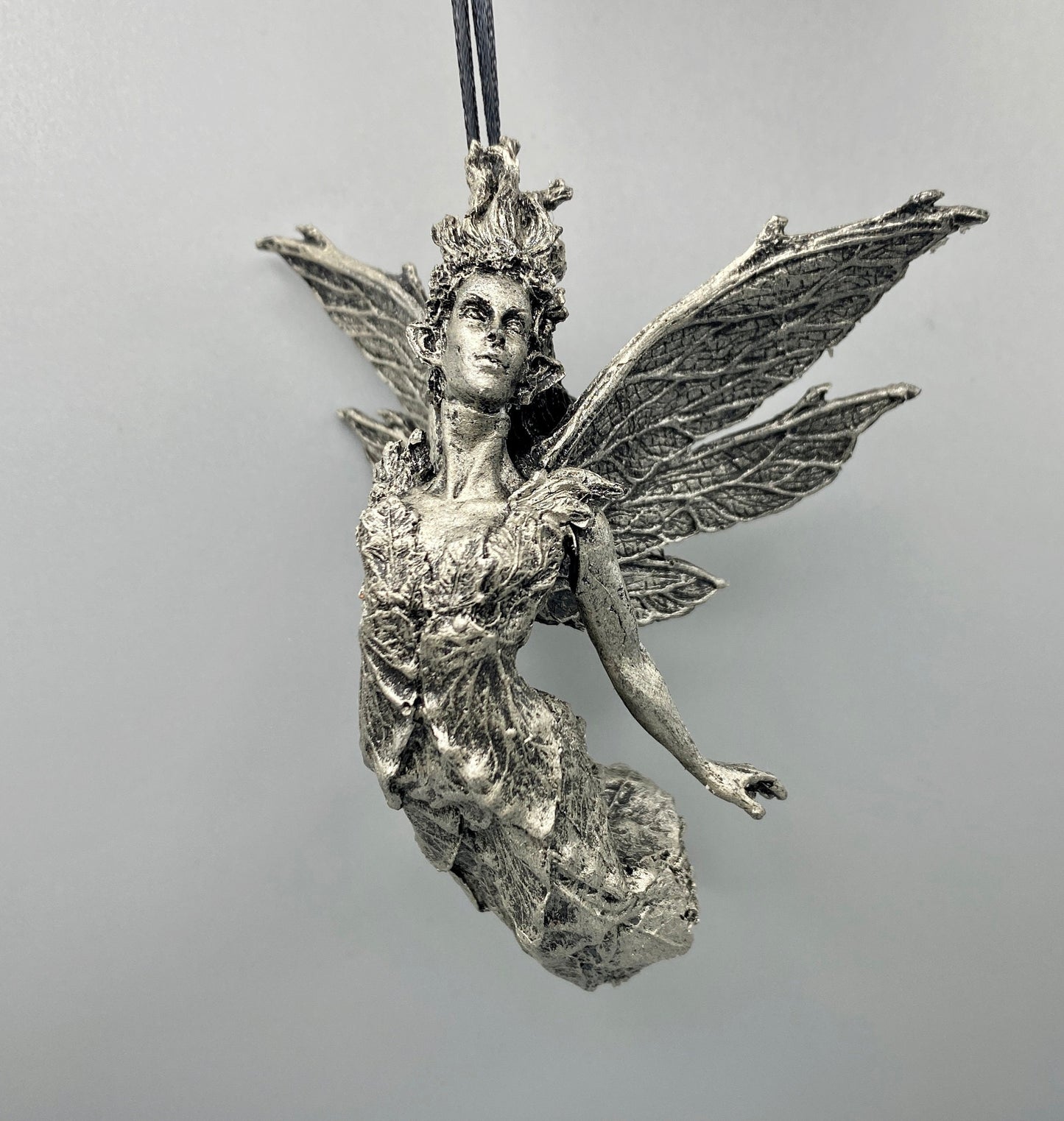 Titania, Queen of the Fairies Ornament, Hand Painted Resin Sculpture | Mythic Elven Queen Figurine | Fairy Tale Ornament, Fantasy Art Decor