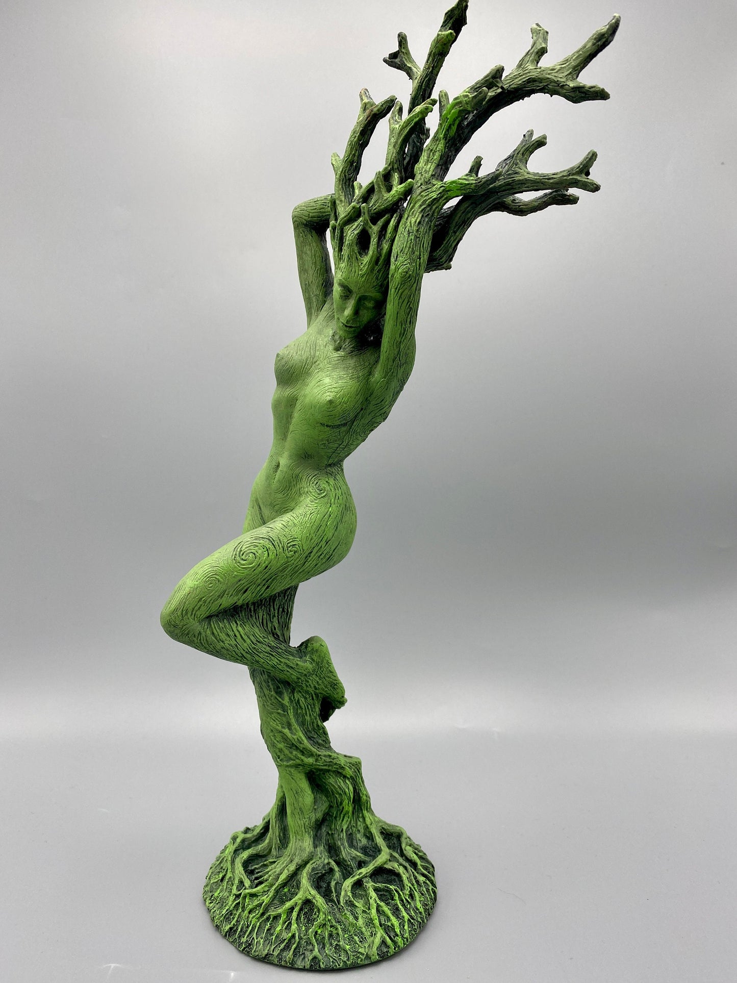 Dryad Statue, Green Finish