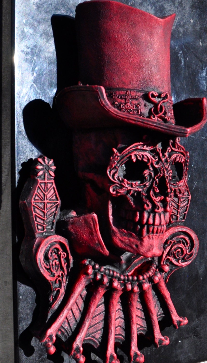 Bloody Baron Samedi Wall Plaque