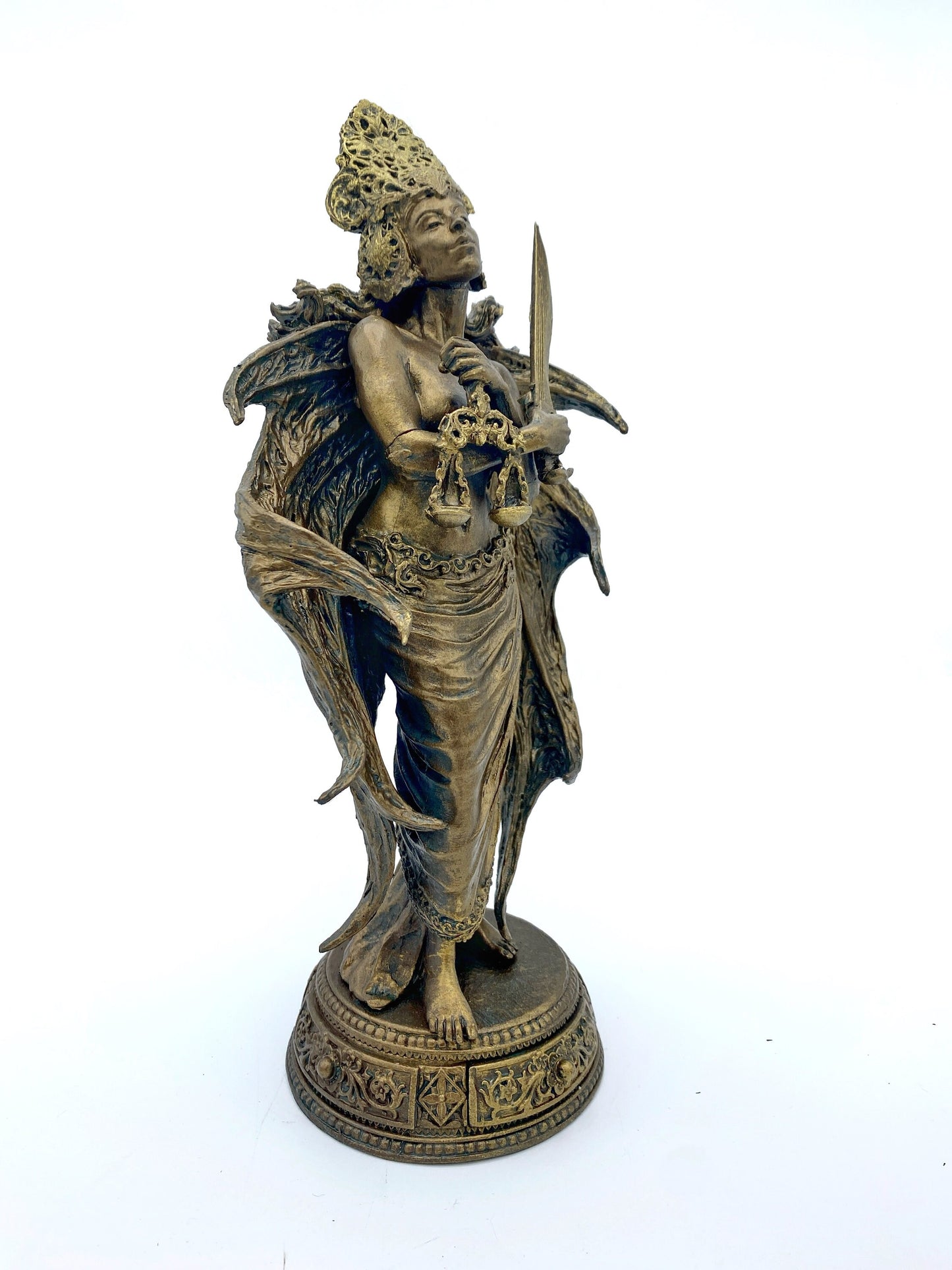 Nemesis/ Themis Statue: Goddess of Justice and Vengeance | Mythological Gods Figurine | Myths and Legends Statue |Statue for Gothic Decor